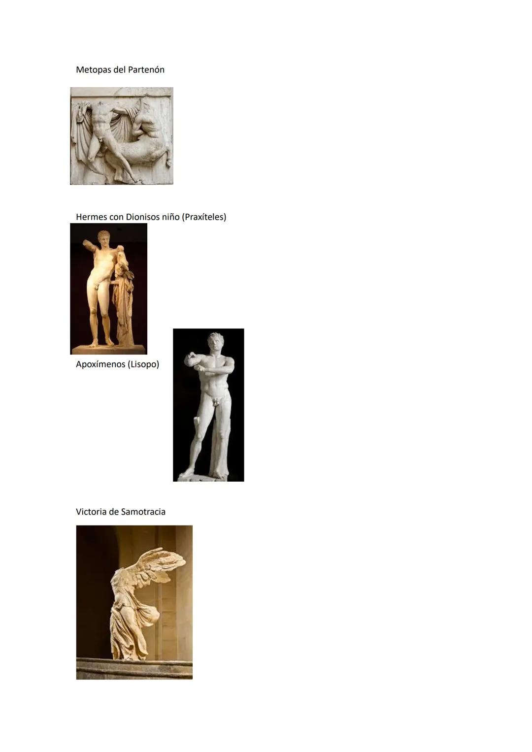 OBRAS
ARTE GRIEGO
Partenón
Tribuna de las Cariátides del Erectión
Templo de Atenea Nike
Teatro de Epidauro Kouros de Anavysos
Auriga de Delf