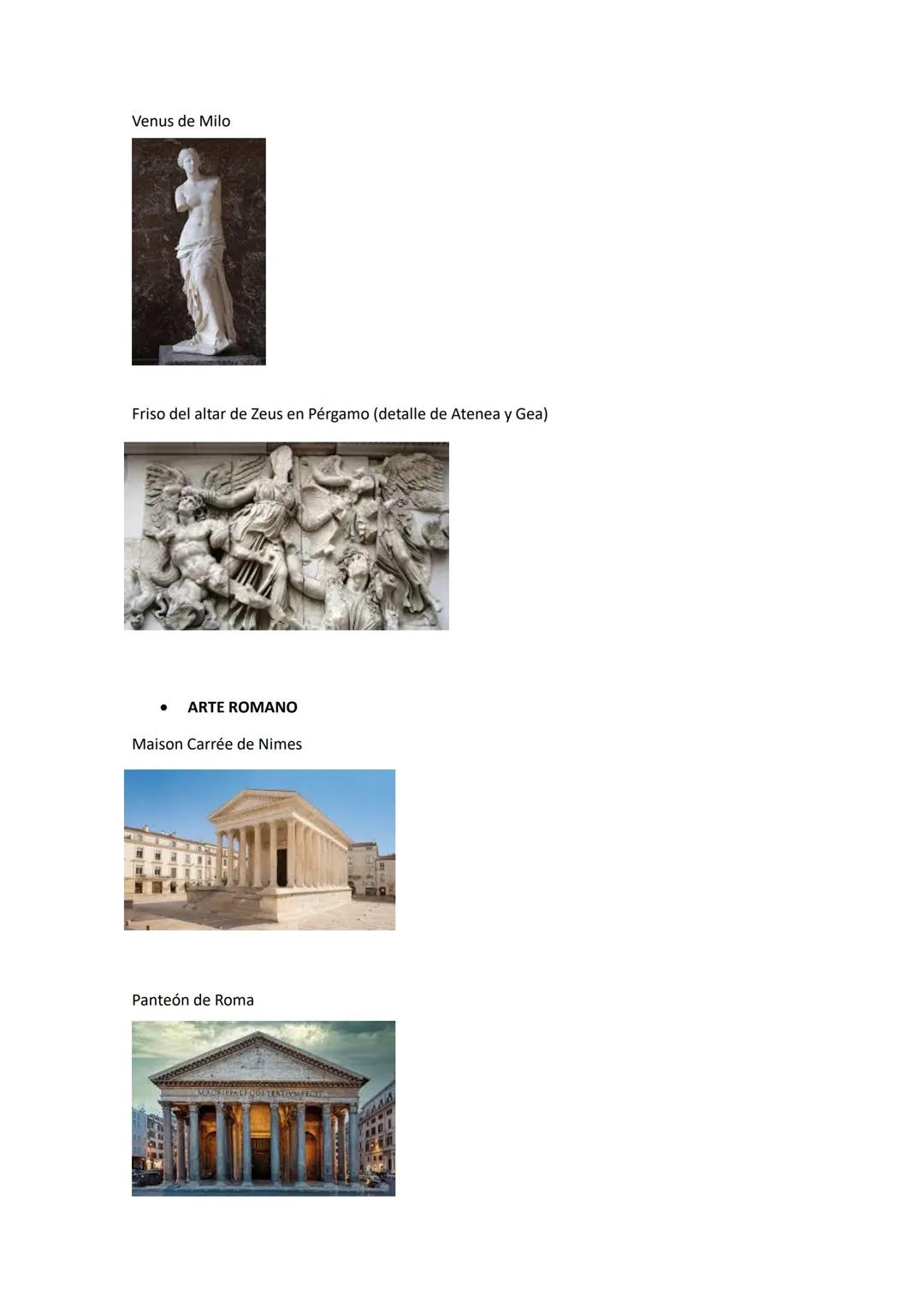 OBRAS
ARTE GRIEGO
Partenón
Tribuna de las Cariátides del Erectión
Templo de Atenea Nike
Teatro de Epidauro Kouros de Anavysos
Auriga de Delf