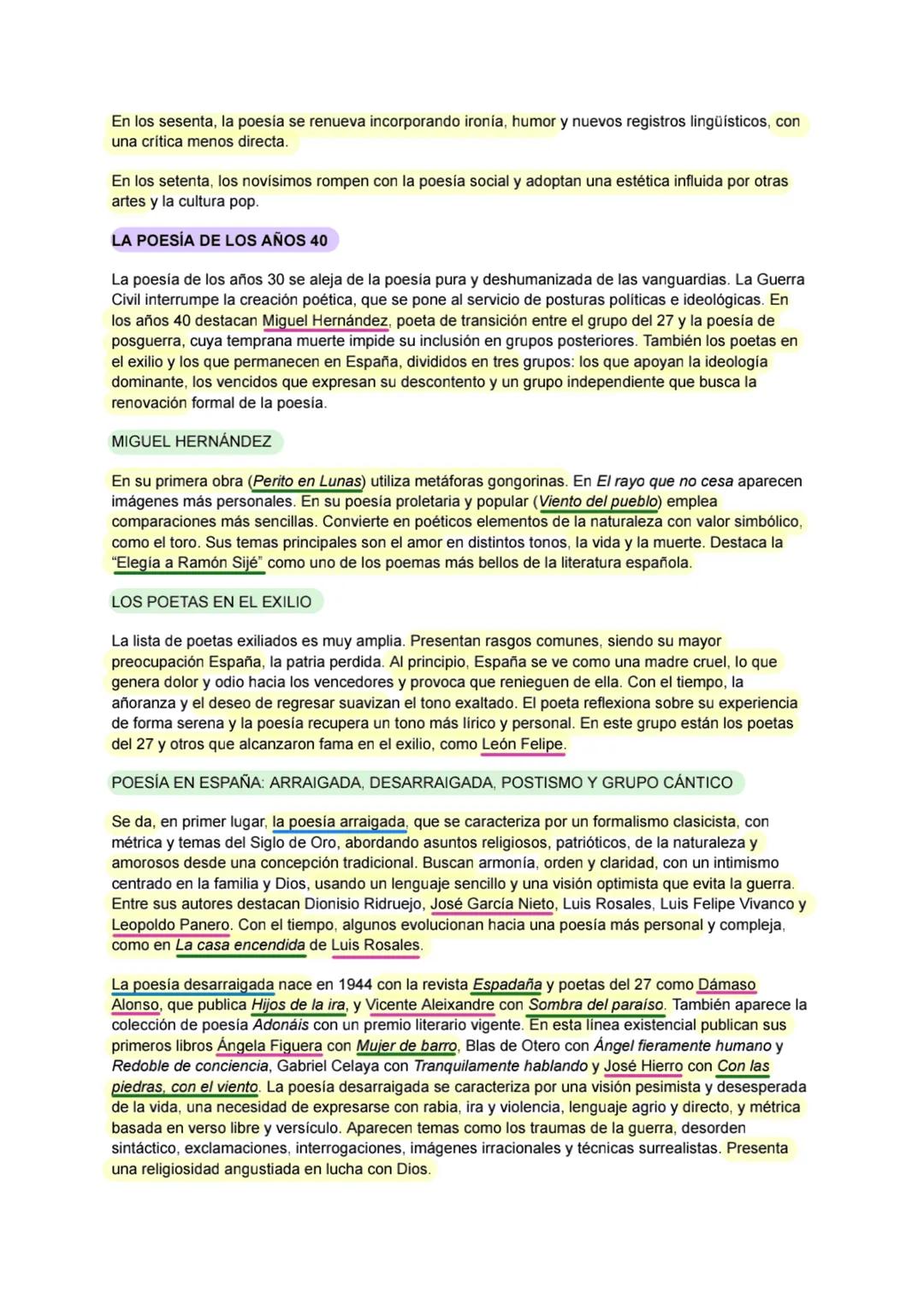 DESDE 1939 HASTA LOS AÑOS 70
LA NOVELA
La Guerra Civil española fue un antes y después para la literatura. Sucedieron tres cosas principales