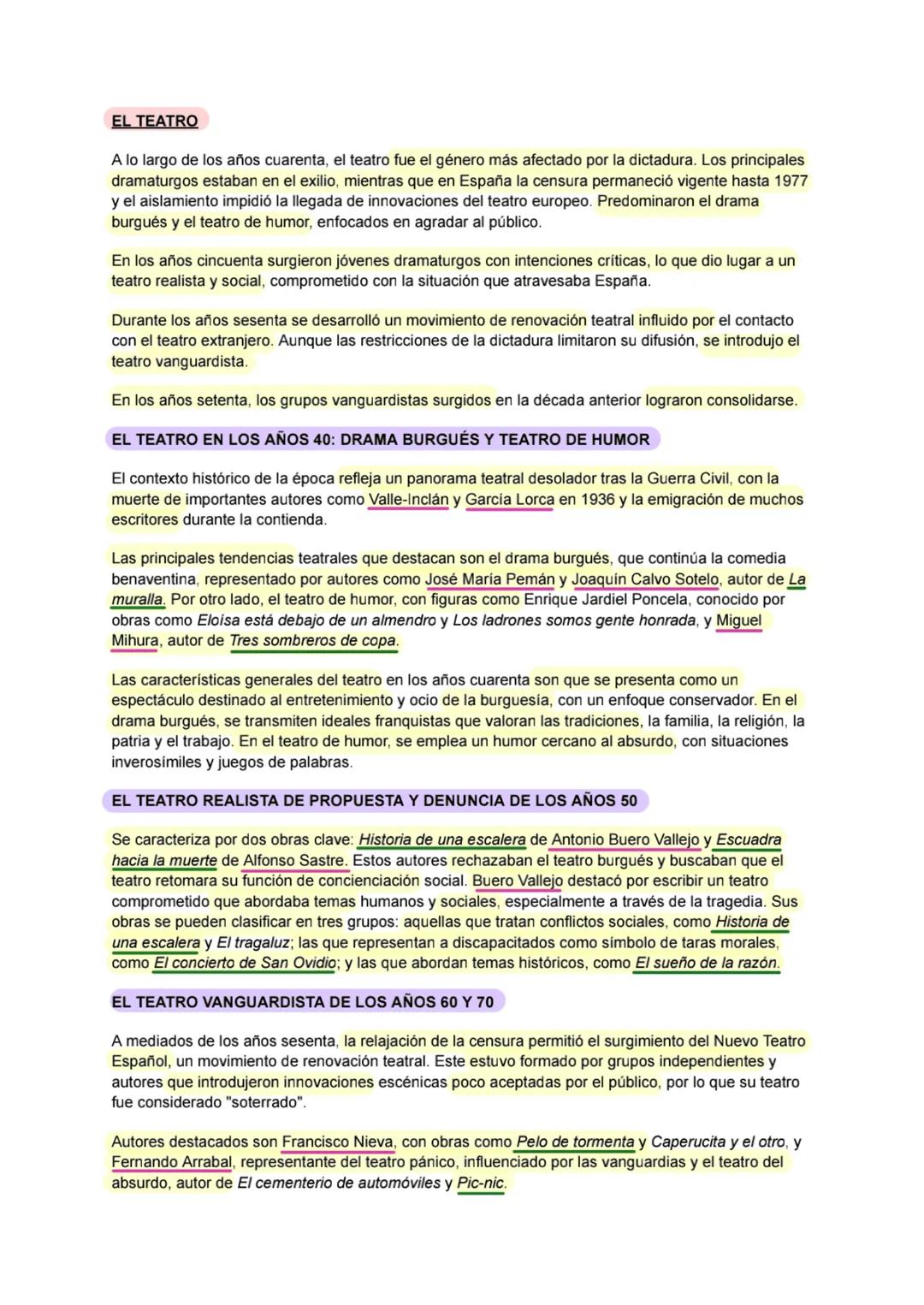 DESDE 1939 HASTA LOS AÑOS 70
LA NOVELA
La Guerra Civil española fue un antes y después para la literatura. Sucedieron tres cosas principales