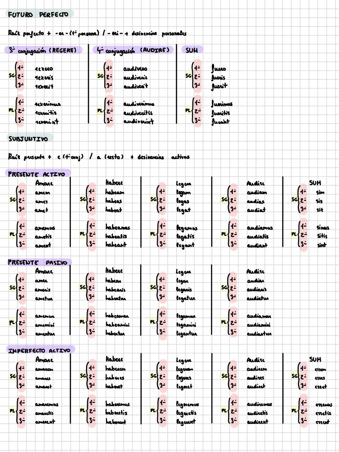 PRIMERA DECLINACIÓ
Singular
Plural
Nominativo
-a
-ae
Vocativo
-a
-ae
Acusativo
-am
-as
Genitivo
-ae
-arum
Dativo
-ae
-is
Ablativo
-a
-is
SEG