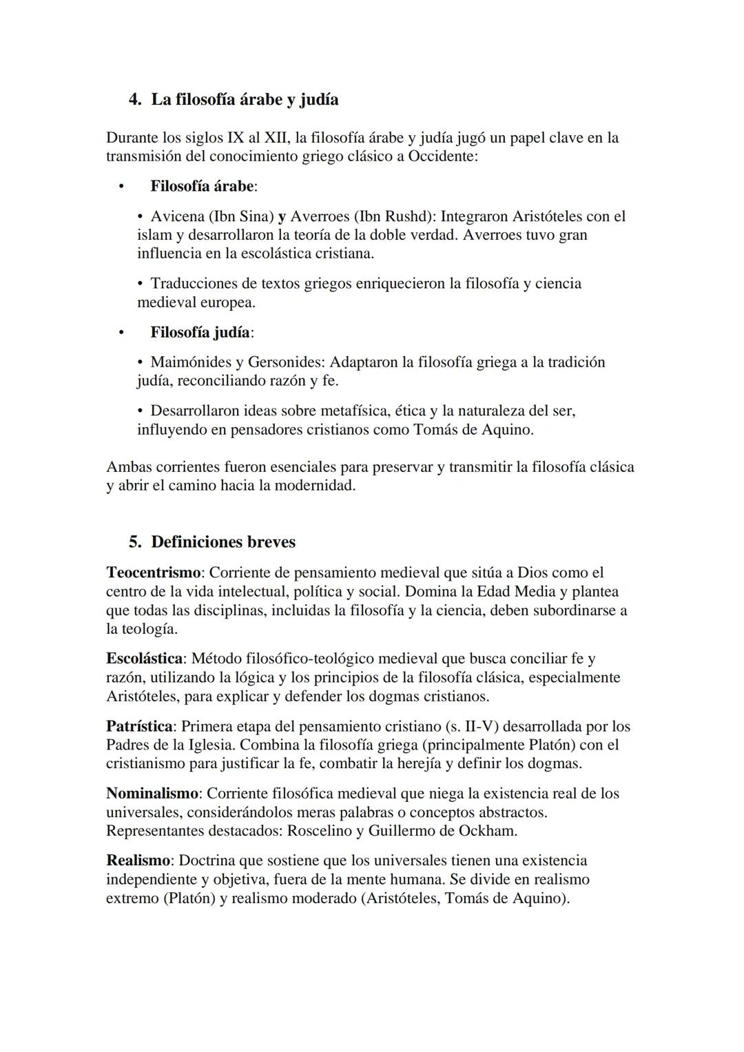 BLOQUE 2: FILOSOFÍA MEDIEVAL
1. Cuestiones fundamentales en la filosofía medieval
La filosofía medieval, desarrollada entre los siglos V y X