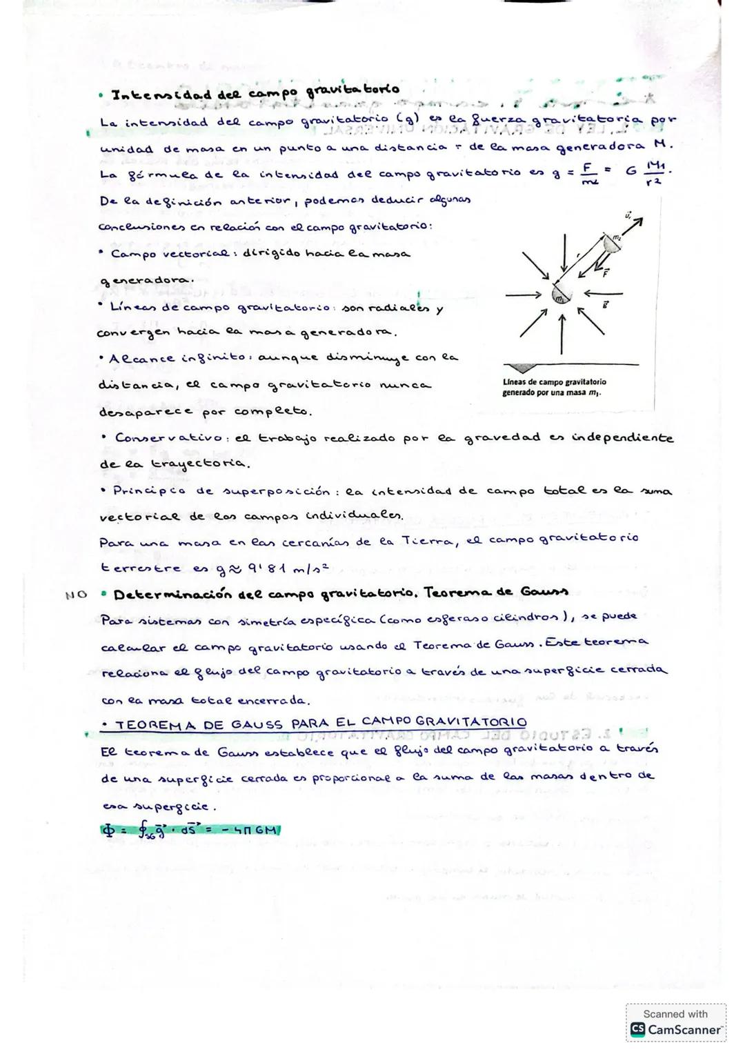 TEMA. CAMPO GRAVITATORIO
1. LEY DE GRAVITACIÓN UNIVERSAL
La Ley de Gravitación Universal de Neuton describe cómo dos masas en
el universo se