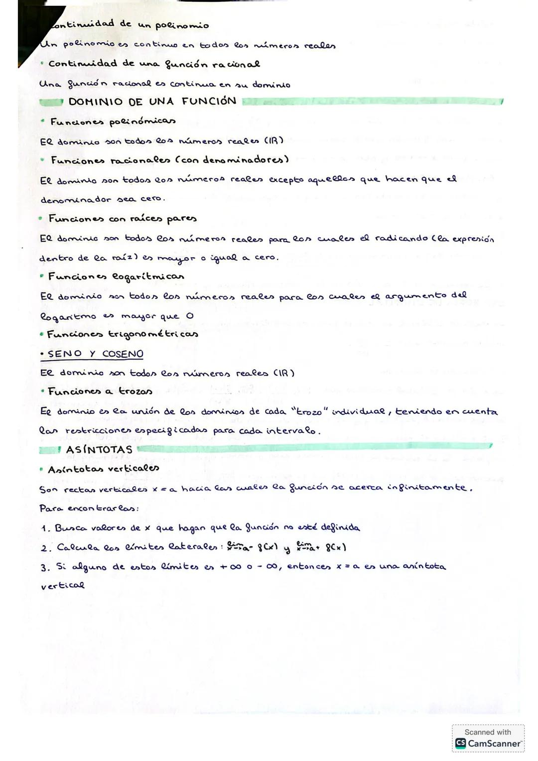 # límites de funciones
## TIPOS DE INDETERMINACIONES
* $(
\frac{0}{0}
)$: factorizamos numerador y denominador, simplificamos y sustituimo
