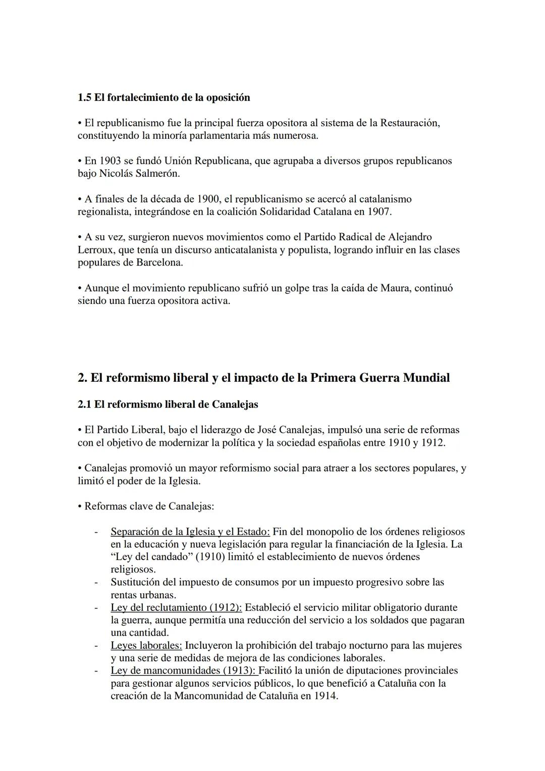 TEMA 8. LAS RESISTENCIAS A LA DEMOCRATIZACIÓN
POLÍTICA Y SOCIAL (1902-1931)
1. El reformismo conservador y la Semana Trágica
1.1 El relevo g