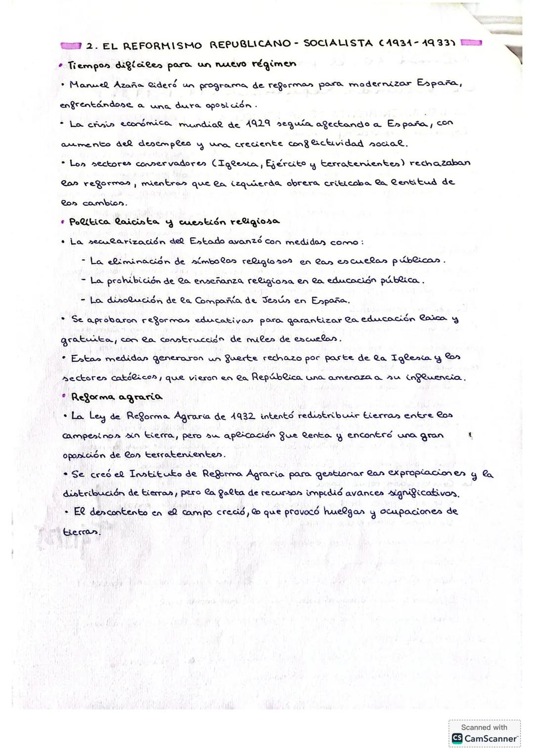 # TEMA 10. EL PROYECTO REFORMISTA DE LA SEGUNDA REPÚBLICA (1931-1936)
1. EL ADVENIMIENTO DE LA REPÚBLICA
* España se despierta republicana