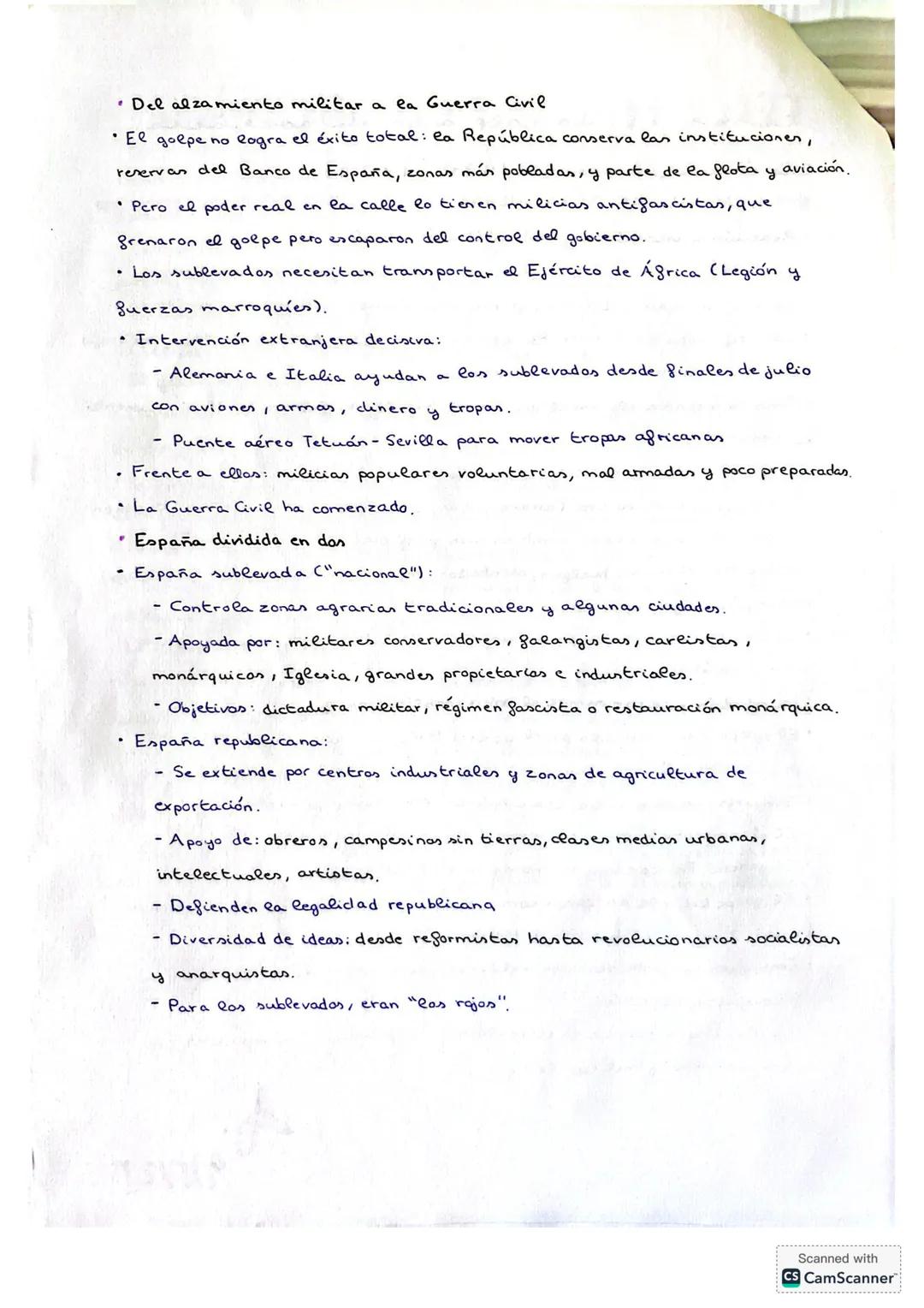 # TEMA 11. UN GOLPE A LA DEMOCRACIA:
LA GUERRA CIVIL (1936 - 1939)
## 1. LAS CAUSAS DE LA GUERRA
* Reacción conservadora y radicalización