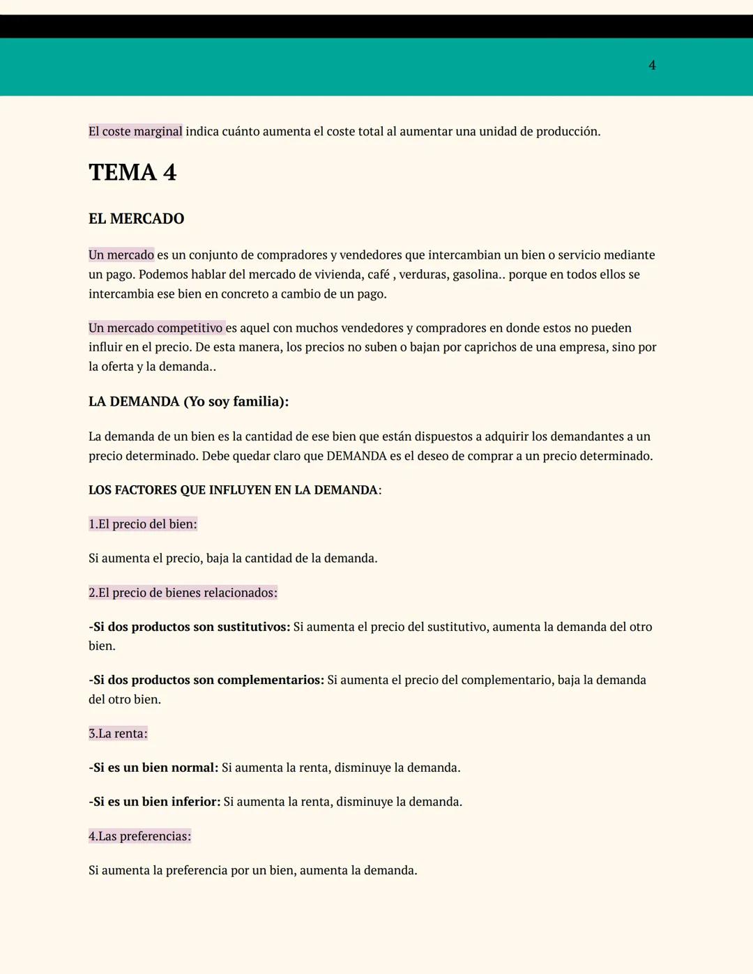 ECONOMÍA:
Tema 3 y 4
La empresa y sus funciones.
Tiene 4 funciones:
1.Función de valor: El valor del producto es superior a los factores uti