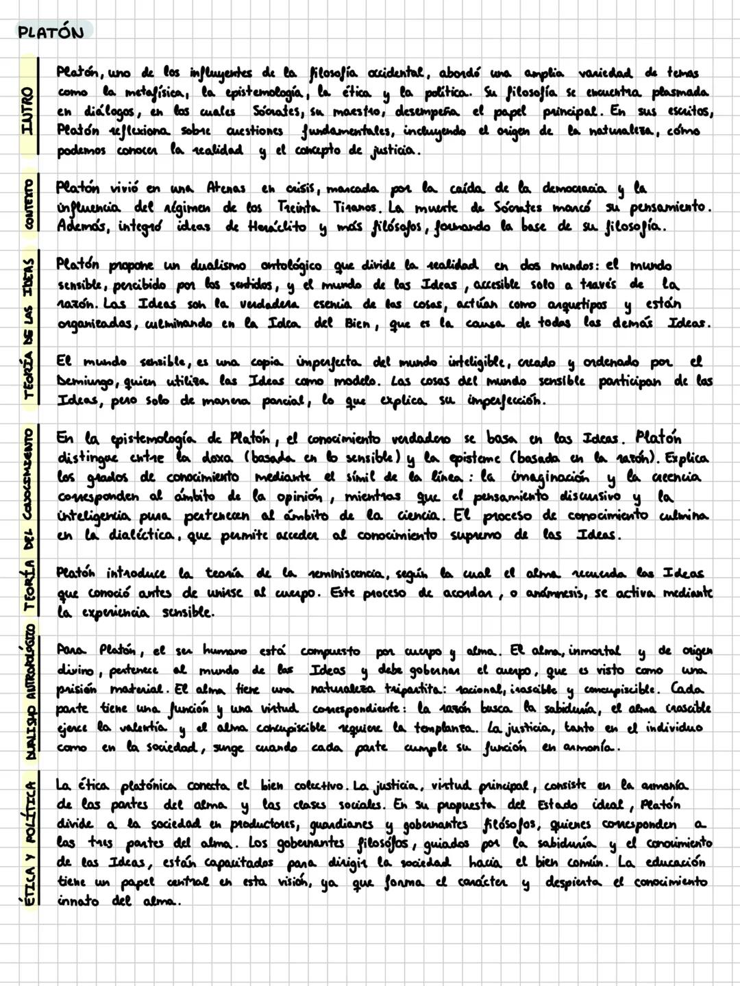 RESPUESTA FILOSOFÍA AUTOR - PLATÓN