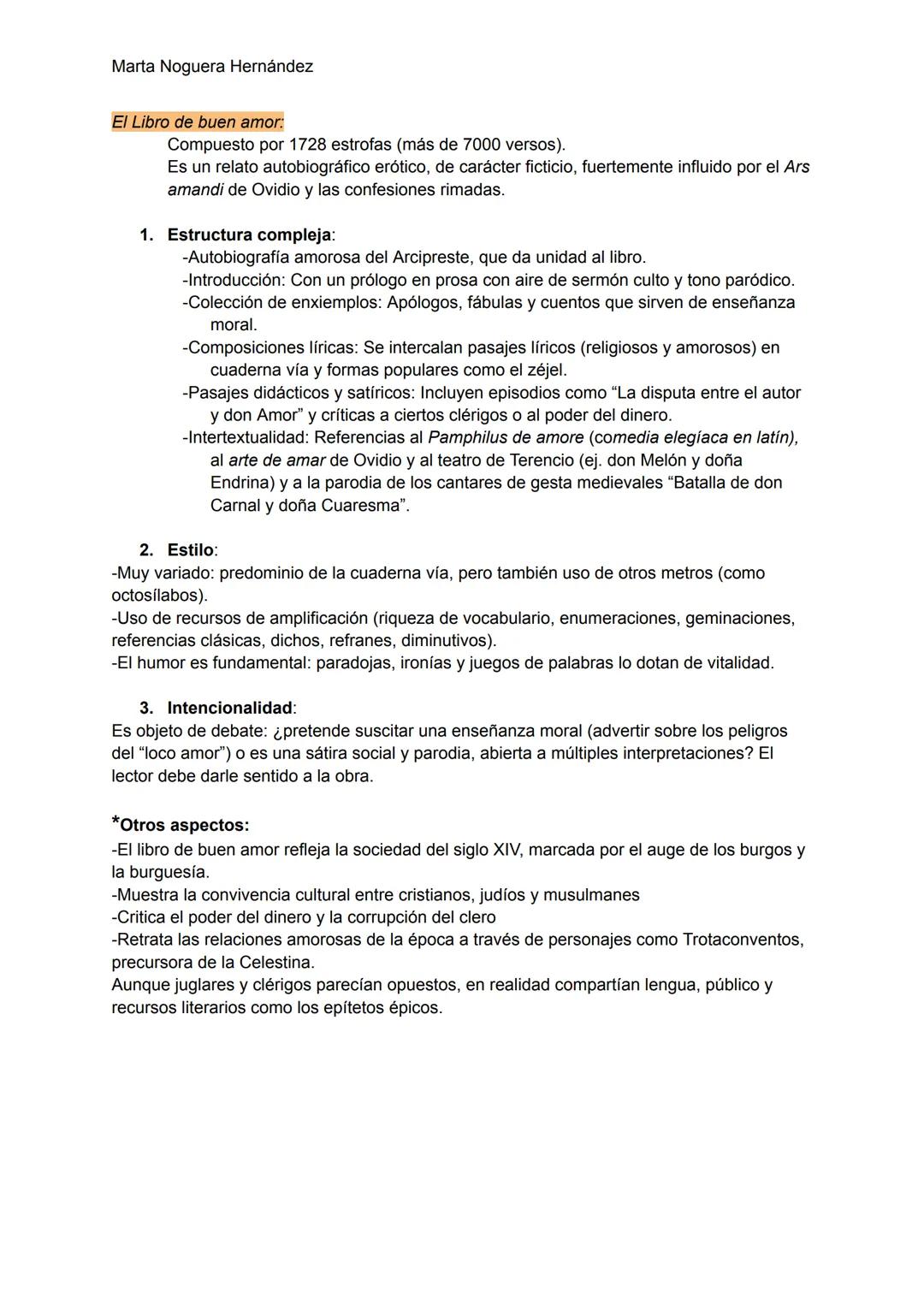 Marta Noguera Hernández
Literatura Medieval hasta el Siglo XIV
1. La Poesía Lírica
La poesía lírica medieval se divide en dos grandes vertie