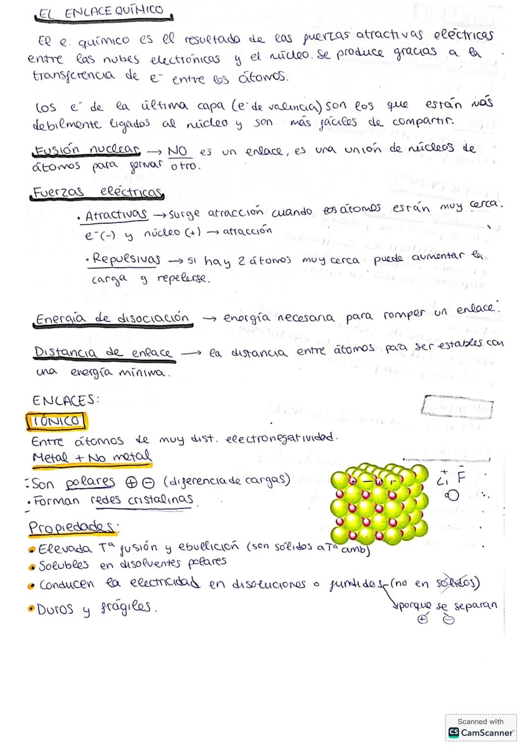 EL ENLACE QUÍMICO
El e químico es el resuetado de eas puerzas atractivas eléctricas
entre las nubes electrónicas y el núcleo. Se produce gra