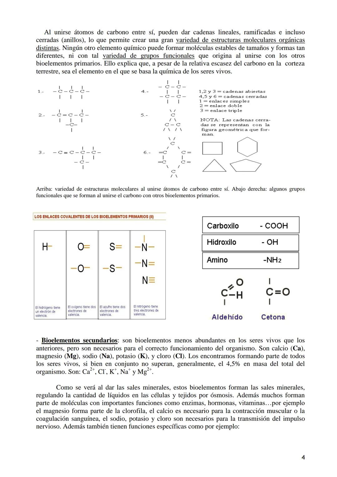 # TEMA 1 - BIOELEMENTOS, AGUA Y SALES MINERALES
## BLOQUE A. LAS BIOMOLÉCULAS
### Tema 1.-Bioelementos y biomoléculas.
1.- Los enlaces quí