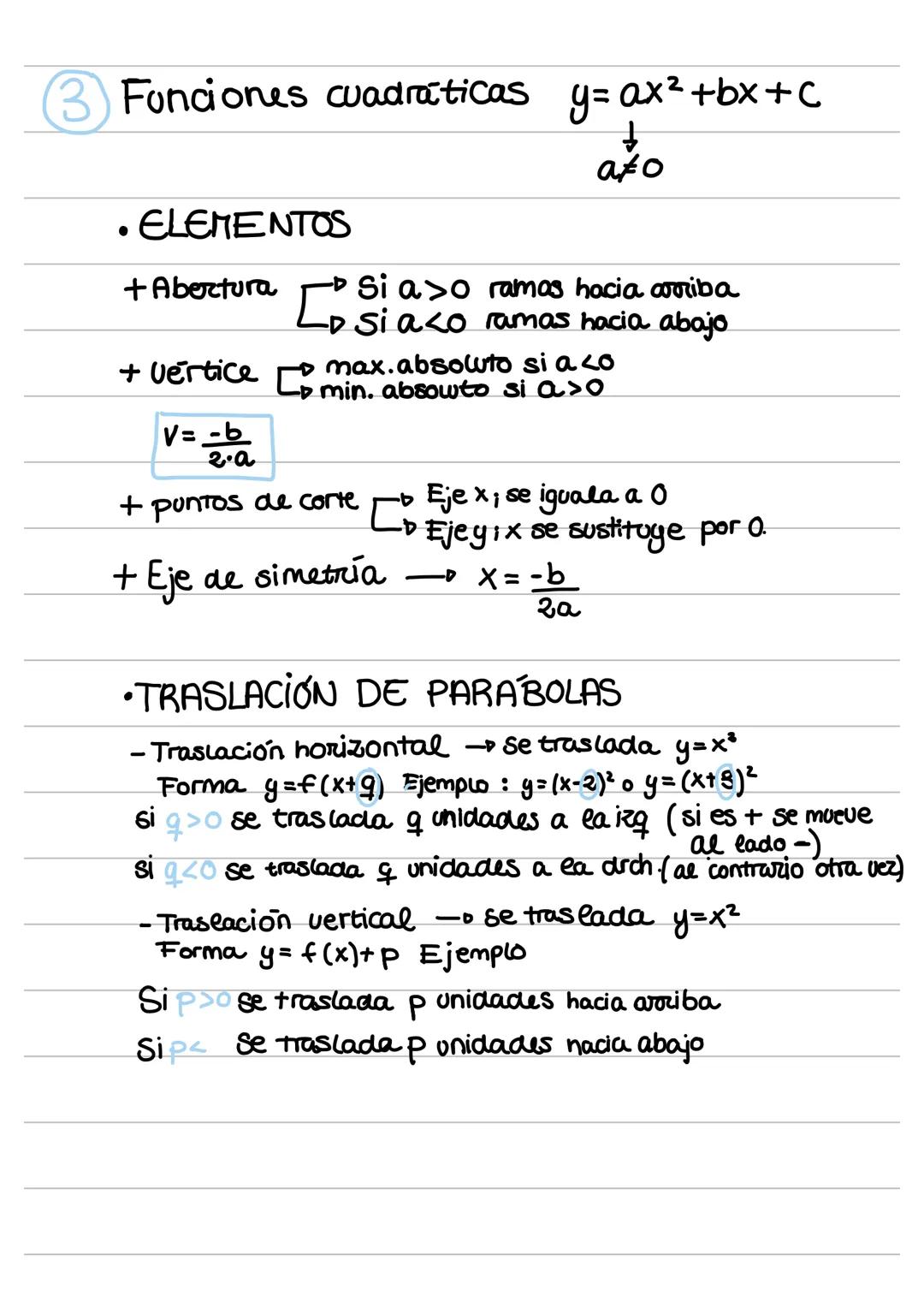 FUNCIONES ELEMENTALES
4 Función lineal y=mx,mo
M-pendiente, indica la inclinación
• Si m>0 función creciente si m<0 función decreciente Si