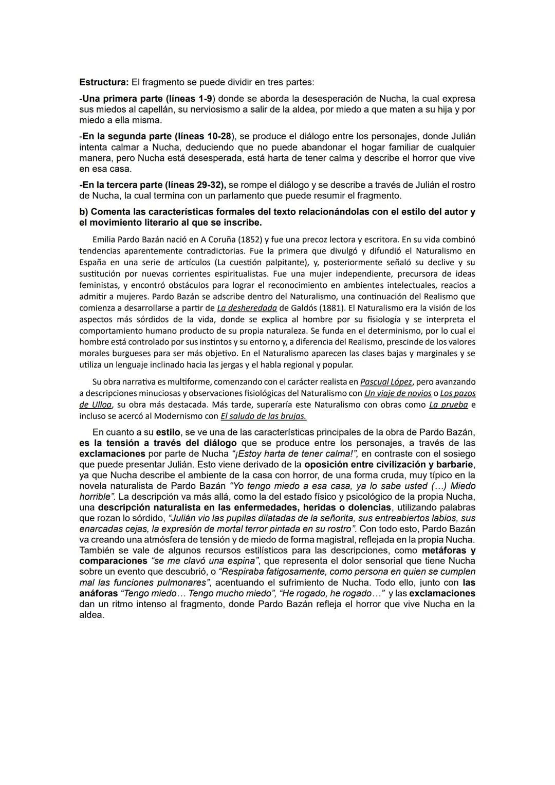 TEMA 2: EMILIA PARDO BAZÁN Y LOS PAZOS DE ULLOA
1. Introducción
Emilia Pardo Bazán nació en A Coruña (1852) y fue una precoz lectora y escri