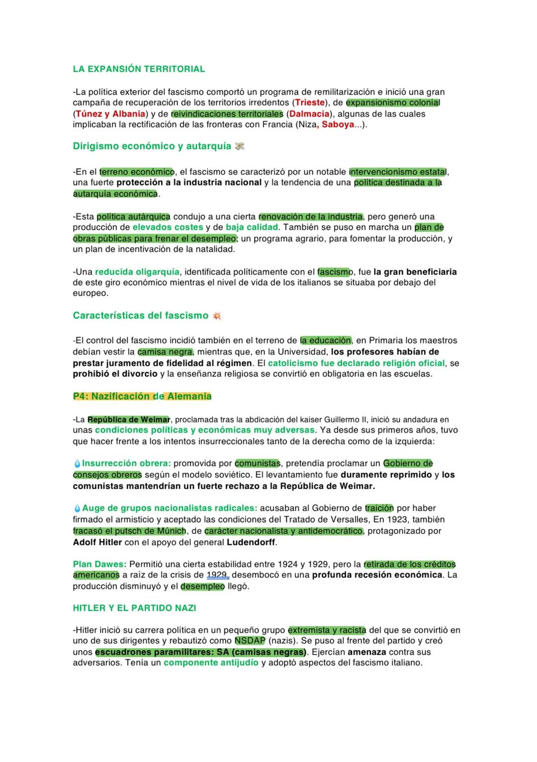 TEMA 8: EL AUGE DE LOS TOTALITARISMOS
P1: El retroceso de las democracias en Europa
-El fin de la Gran Guerra acabó con los imperios autocrá