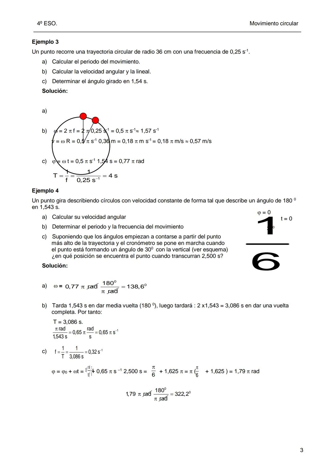 Dpto. Física
y Química
MOVIMIENTO CIRCULAR UNIFORME
> La trayectoria es una circunferencia.
> La velocidad es constante
Si se considera un p