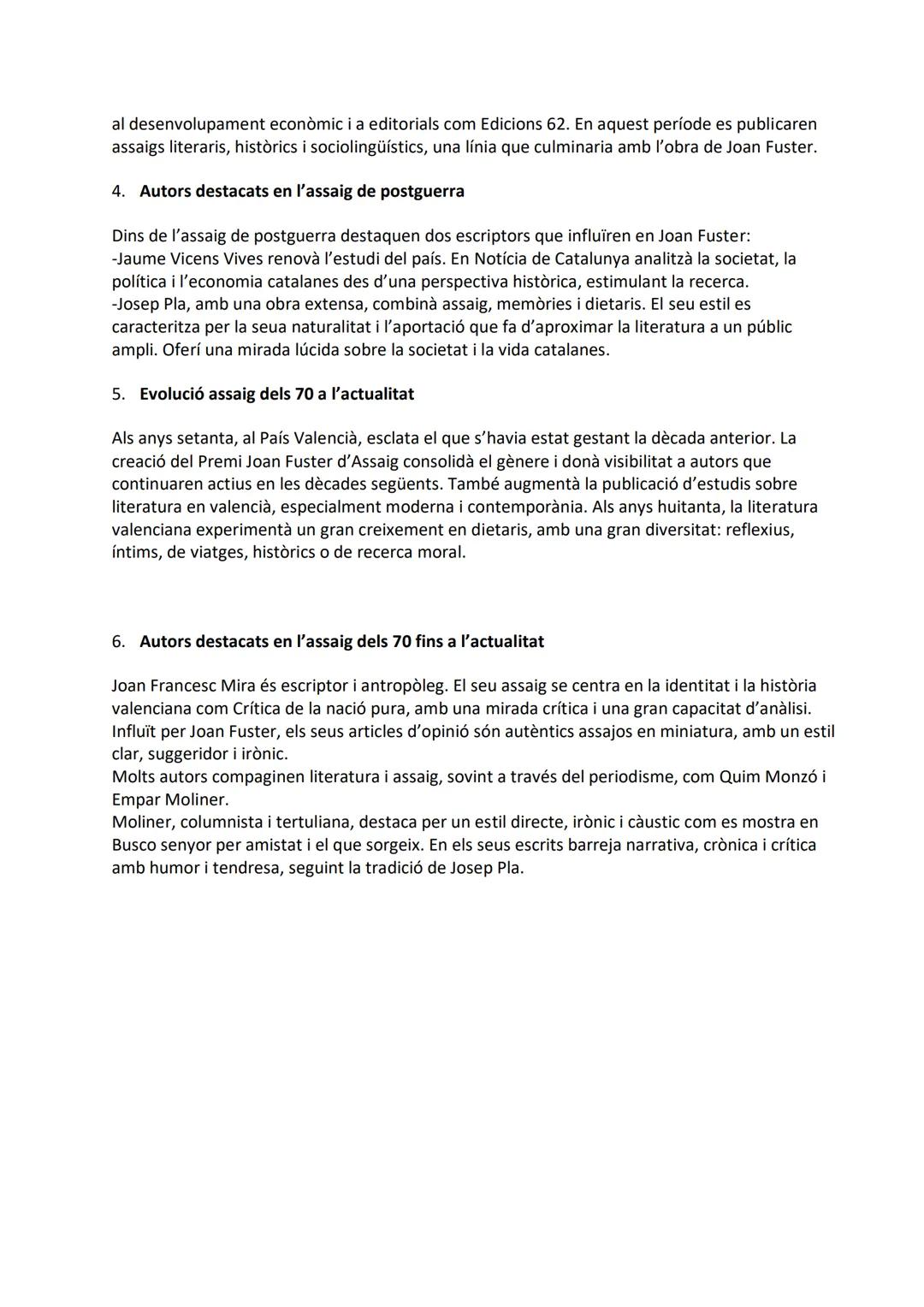 1. Idees
Joan Fuster "Diccionari per a ociosos"
CADIRA
Fuster reflexiona sobre l'evolució de la humanitat i la manera de concebre la vida al