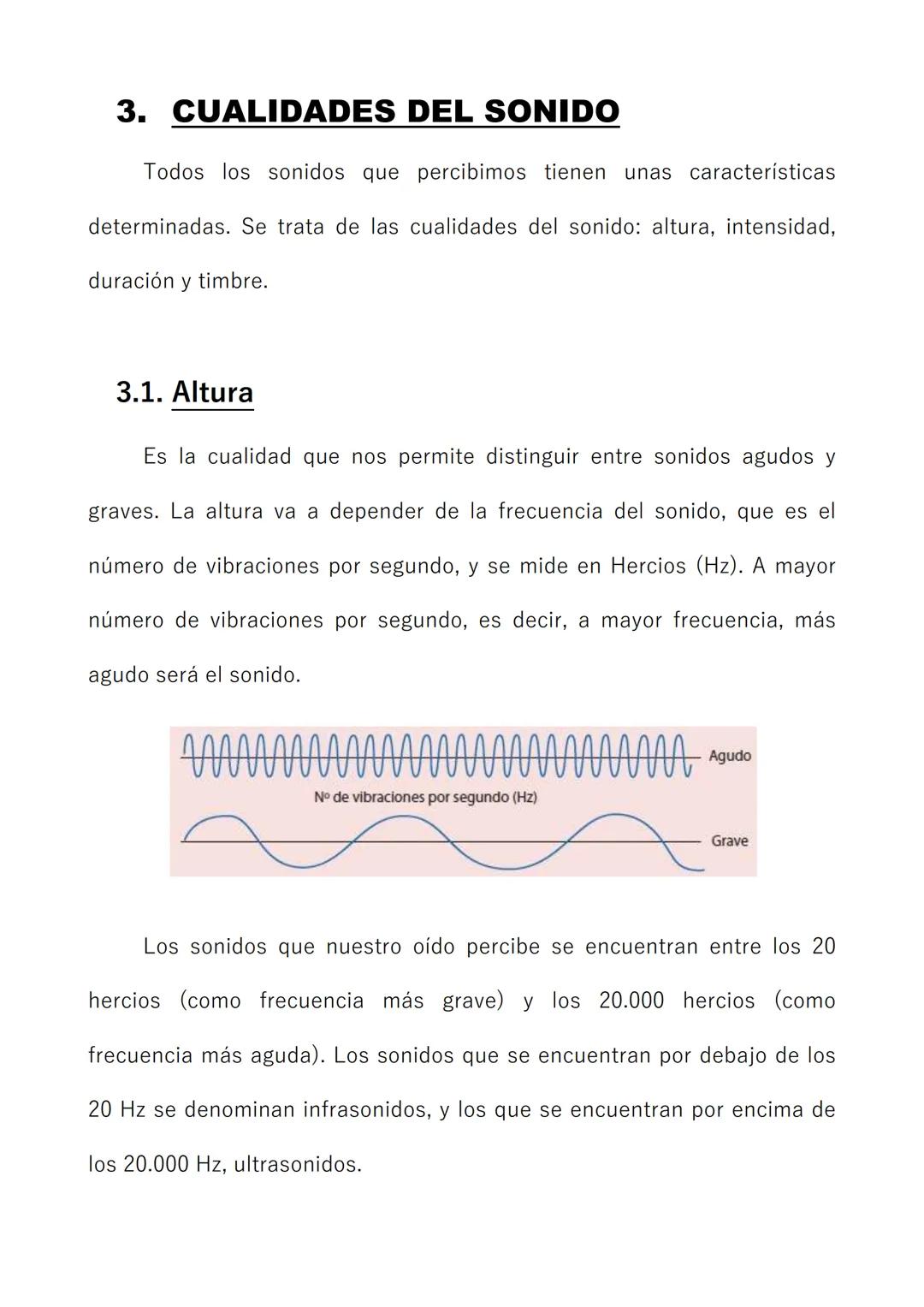 # EL SONIDO 1. ¿QUÉ ES EL SONIDO?
El sonido lo podemos definir como la sensación que se produce en
nuesto oído cuando vibra un cuerpo sonor
