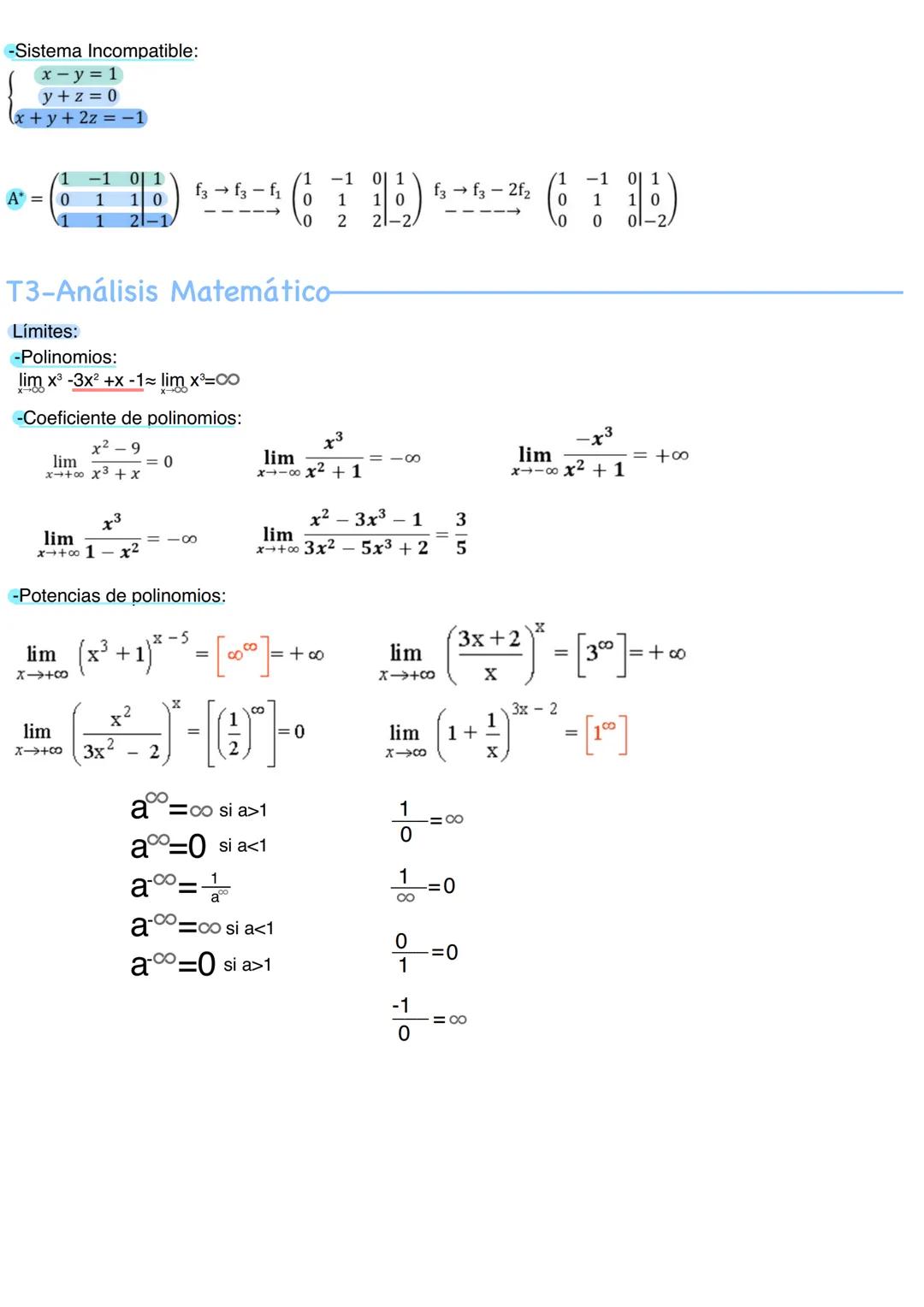 Matemáticas 2º Bach CCS
$A = \begin{pmatrix} a_{11} & a_{12} & \dots & a_{1n} \\ a_{21} & a_{22} & \dots & a_{2n} \\ \vdots & \vdots & \ddot