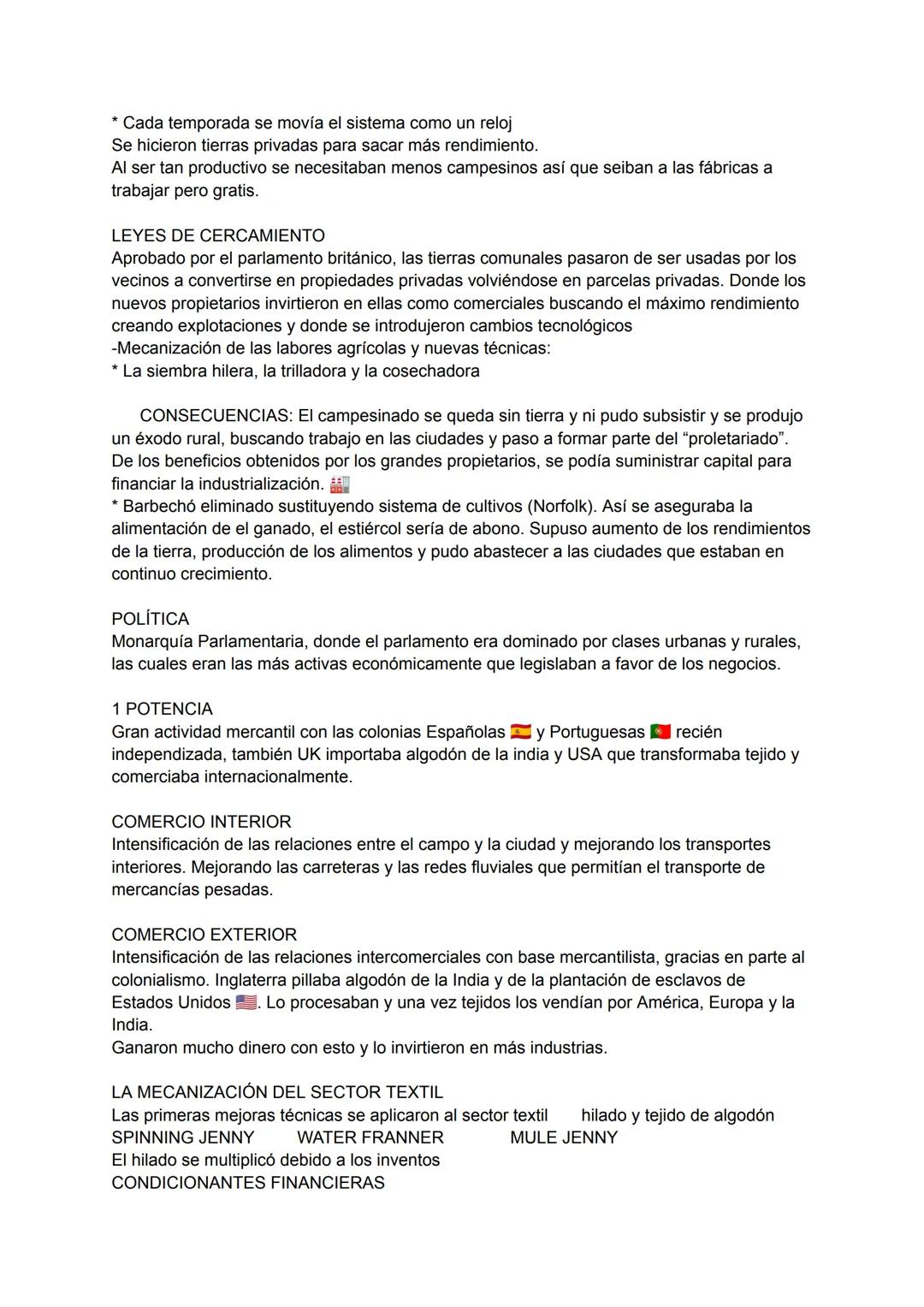1 REVOLUCIÓN INDUSTRIAL
Se desarrolla en Gran Bretaña entre 1750 y 1850. Fue un resultado de un conjunto de
cambios tecnológicos y económico