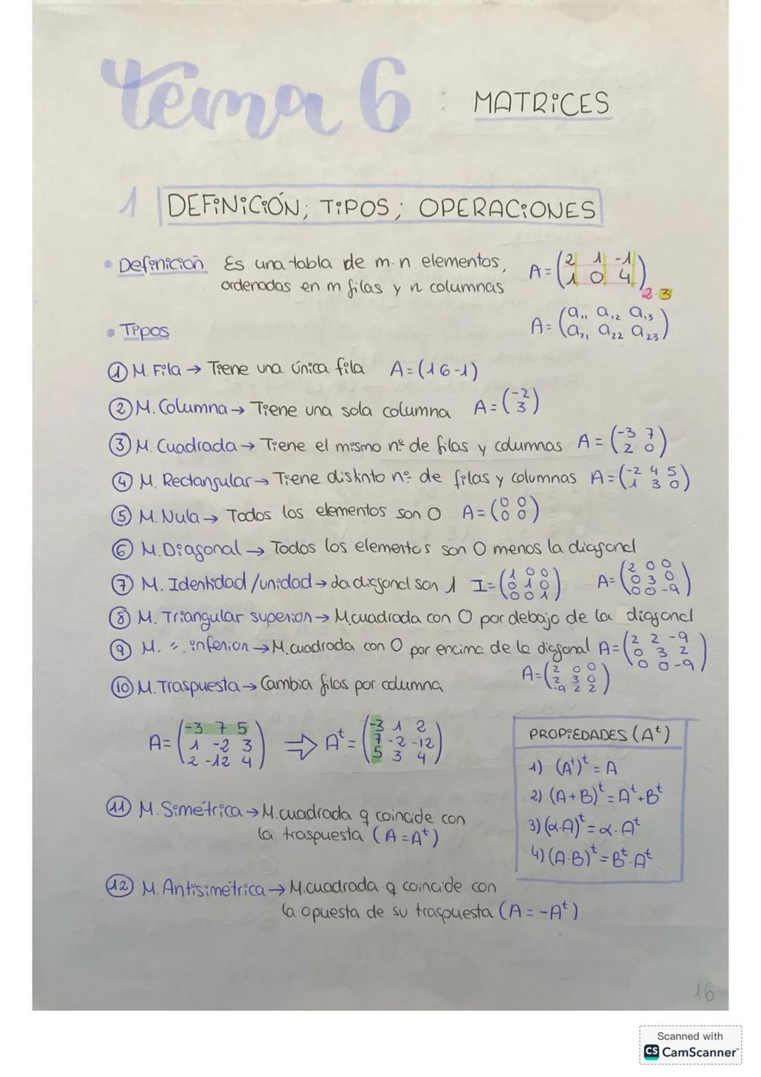 Matemáticas II 2Bach (2ª parte)
