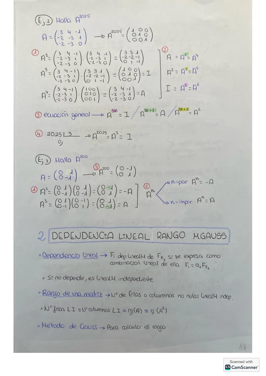 Tema 6: MATRICES
1 DEFINICIÓN; TIPOS; OPERACIONES
• Definición Es una tabla de m*n elementos,
ordenedas en m filas y n columnas
• Tipos
① M