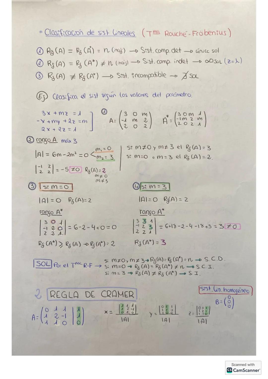 Tema 6: MATRICES
1 DEFINICIÓN; TIPOS; OPERACIONES
• Definición Es una tabla de m*n elementos,
ordenedas en m filas y n columnas
• Tipos
① M