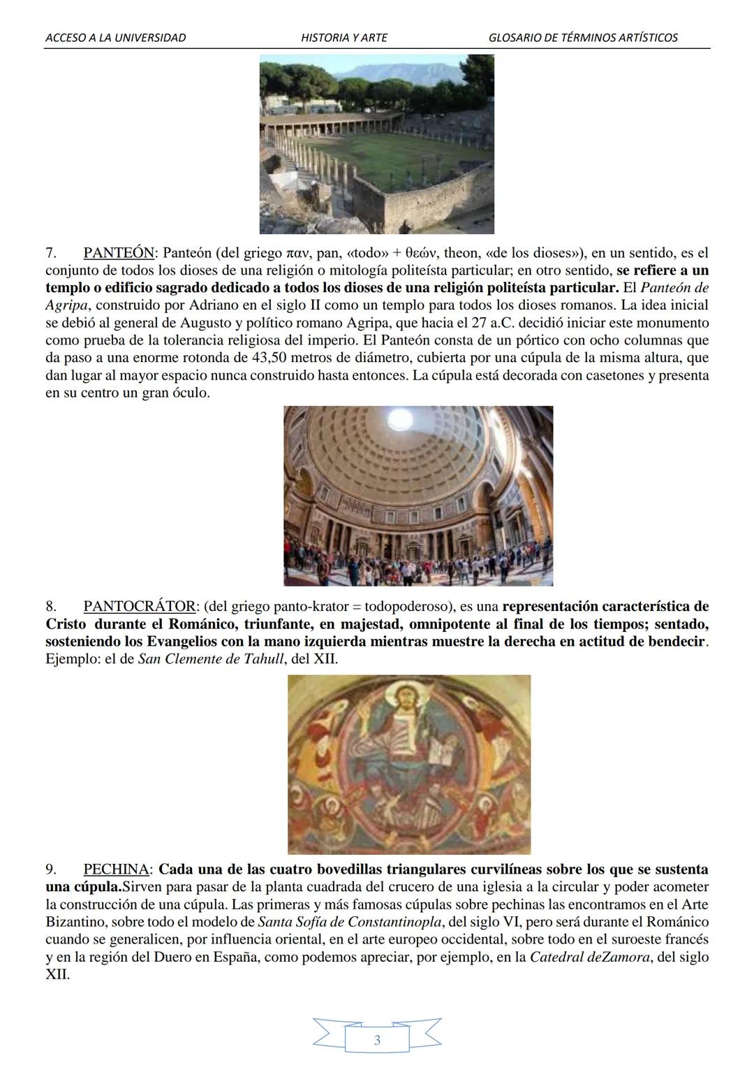 ACCESO A LA UNIVERSIDAD
HISTORIA Y ARTE
GLOSARIO DE TÉRMINOS ARTÍSTICOS
1.
GLOSARIO DE TÉRMINOS ARTÍSTICOS
(Tercer Trimestre)
ÓLEO: técnica