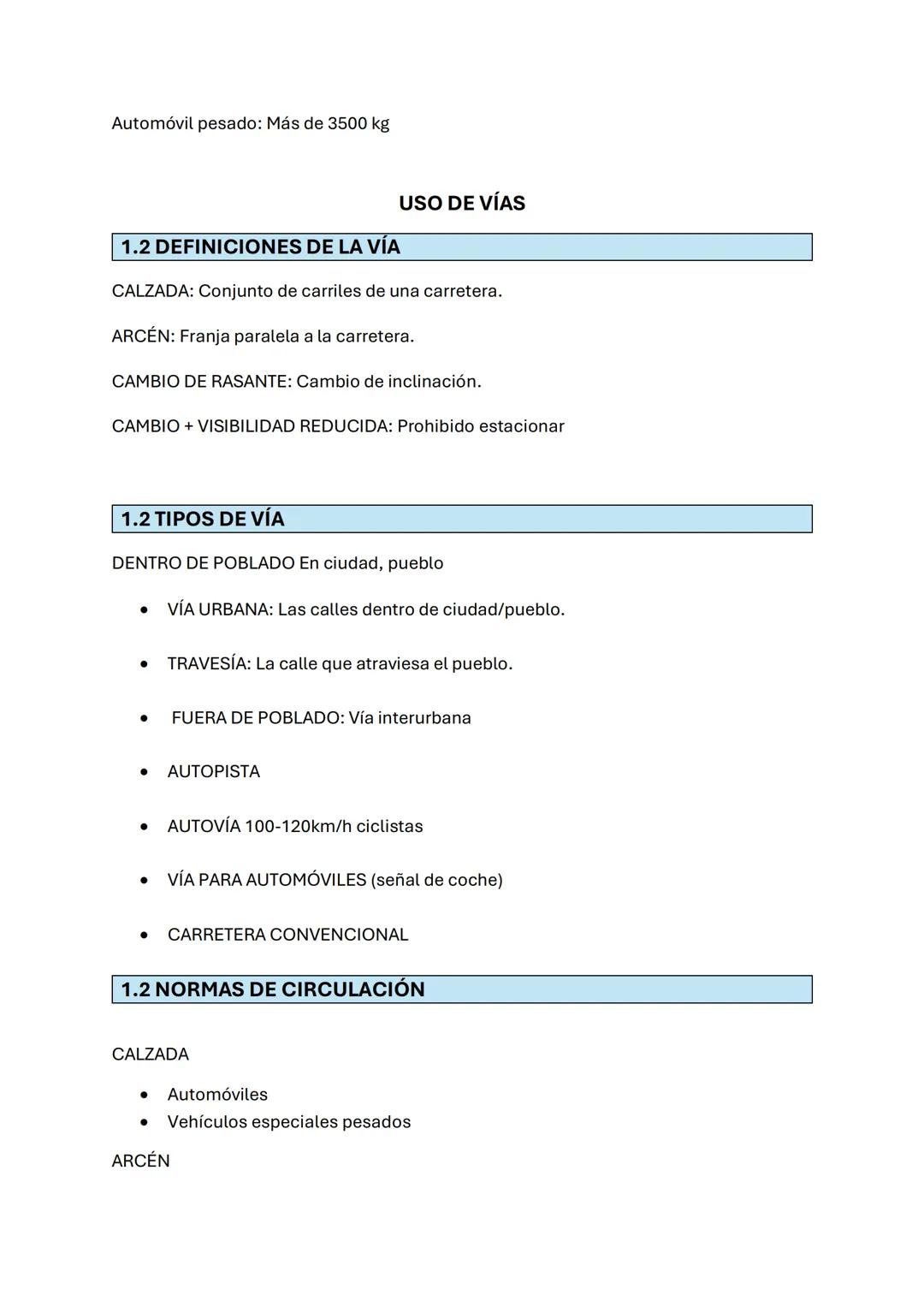 0. DEFINICIONES
AUTOESCUELA
NO MOTOR
• Ciclo (bici)
• VMP (patín eléctrico)
• Ciclo motor (moto) (-45 km/h, -50 cc)
• Cuadriciclo ligero es