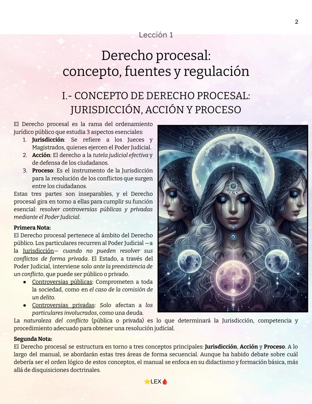 INTRODUCCIÓN AL
DERECHO PROCESAL
El proceso de la justicia no
debe ser rápido, sino justo.
- Sócrates
LEX 2
Lección 1
Derecho procesal:
conc