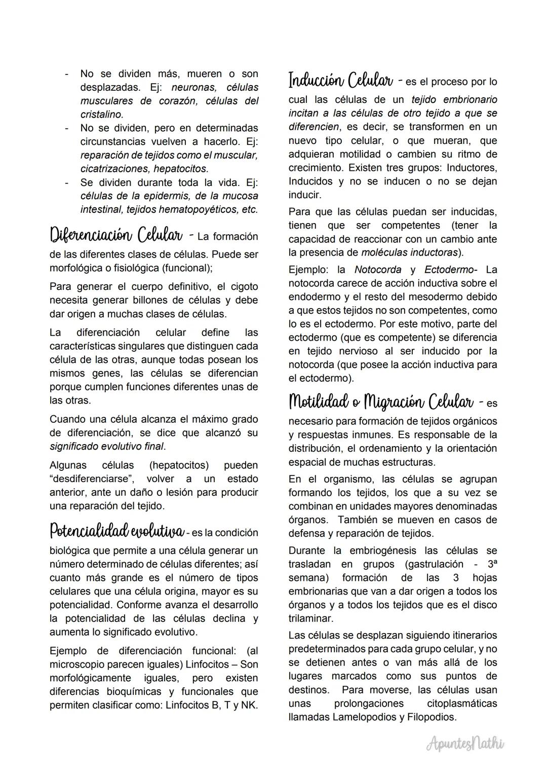 Embriologia
Embriología descriptiva
transformaciones que ocurren durante el
desarrollo.
Embriologia experimental
mecanismos responsables de