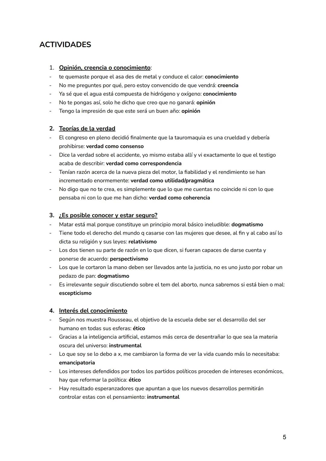 TEMA 4: EPISTEMOLOGÍA
1. CONCEPTO, GRADOS Y FUENTES DEL CONOCIMIENTO
Conocimiento: Forma de saber que se diferencia de las demás por su el
