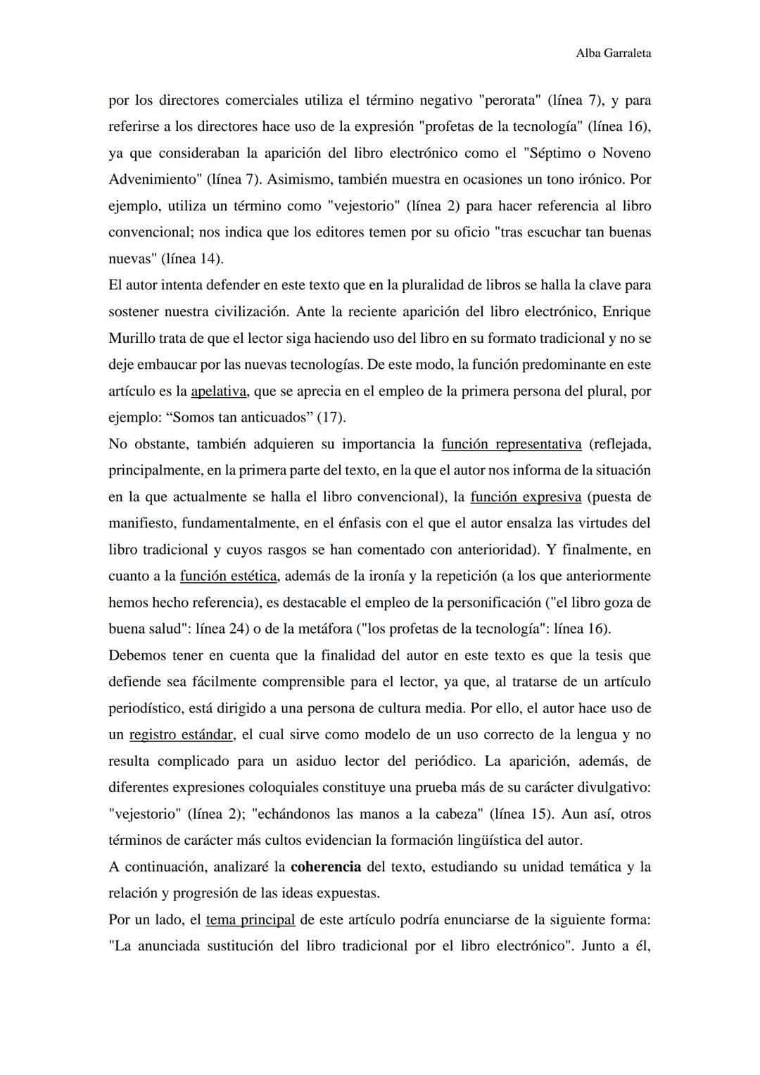 Alba Garraleta
Comentario de texto Virtudes de un vejestorio
Antes de comenzar el comentario, me gustaría explicar brevemente el esquema que