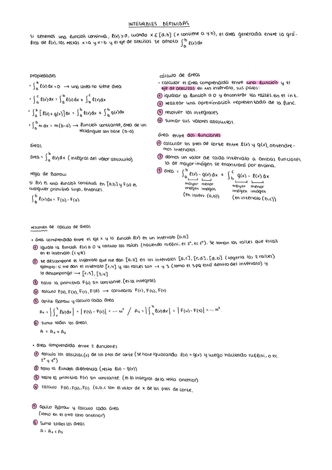 primitiva de una función
Doda una funcion f(x), su primitiva es
otra función F(x) que cumple F'(x)=f(x)
Al conjunto de primitivas de una fun