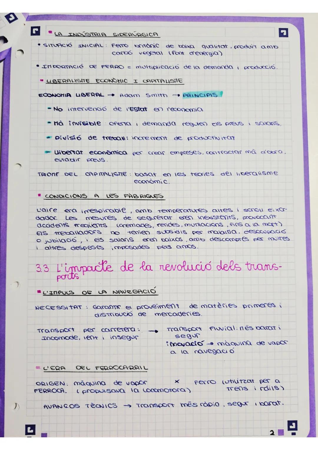 BLOC II:
• TEMA 3:
REVOLUCIÓ INDUSTRIAL I IMPERIALISME.
EL REPARTIMENT DEL ΠΟΝ
31. La Gran Bretanya l'inici de la revolu
ció industrial
Revo