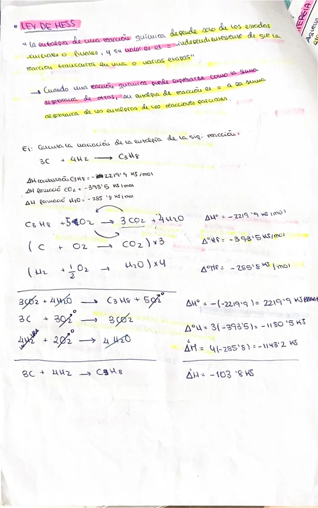 ```
r
a
TERMOQuimica
Primer principi de la termodinamica
La variació d'entalpia: Eabsoruida (despresa
en un proces a Pote=0
ΔΗ = qP
2.
ΔΗ>0: