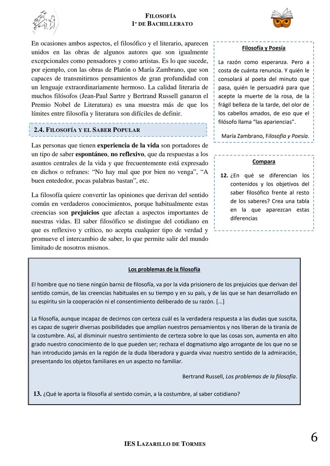 FILOSOFÍA
1º DE BACHILLERATO
TEMA 1. EL SABER FILOSÓFICO
REFLEXIÓN FILOSÓFICA EN TORNO A LA PROPIA FILOSOFÍA
¿Qué es lo más importante de la