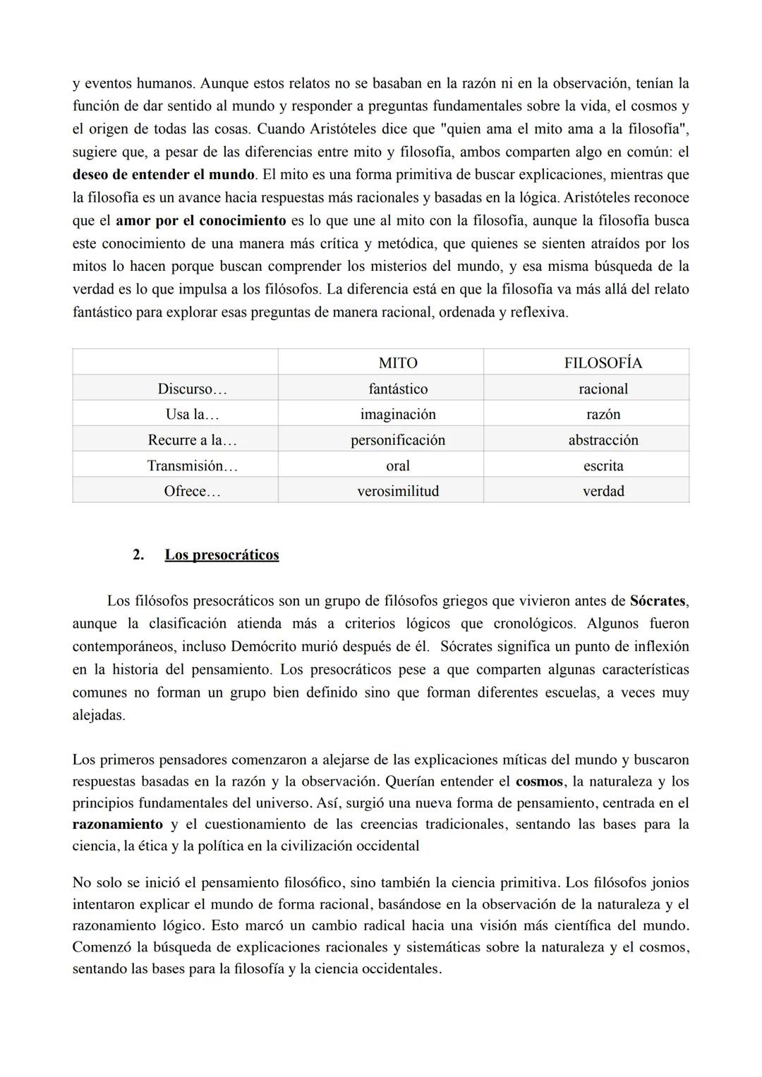 UNIDAD 1. LA FILOSOFÍA PRESOCRÁTICA
1. El nacimiento de la filosofía
El nacimiento de la filosofía en la antigua Grecia se remonta al sigl