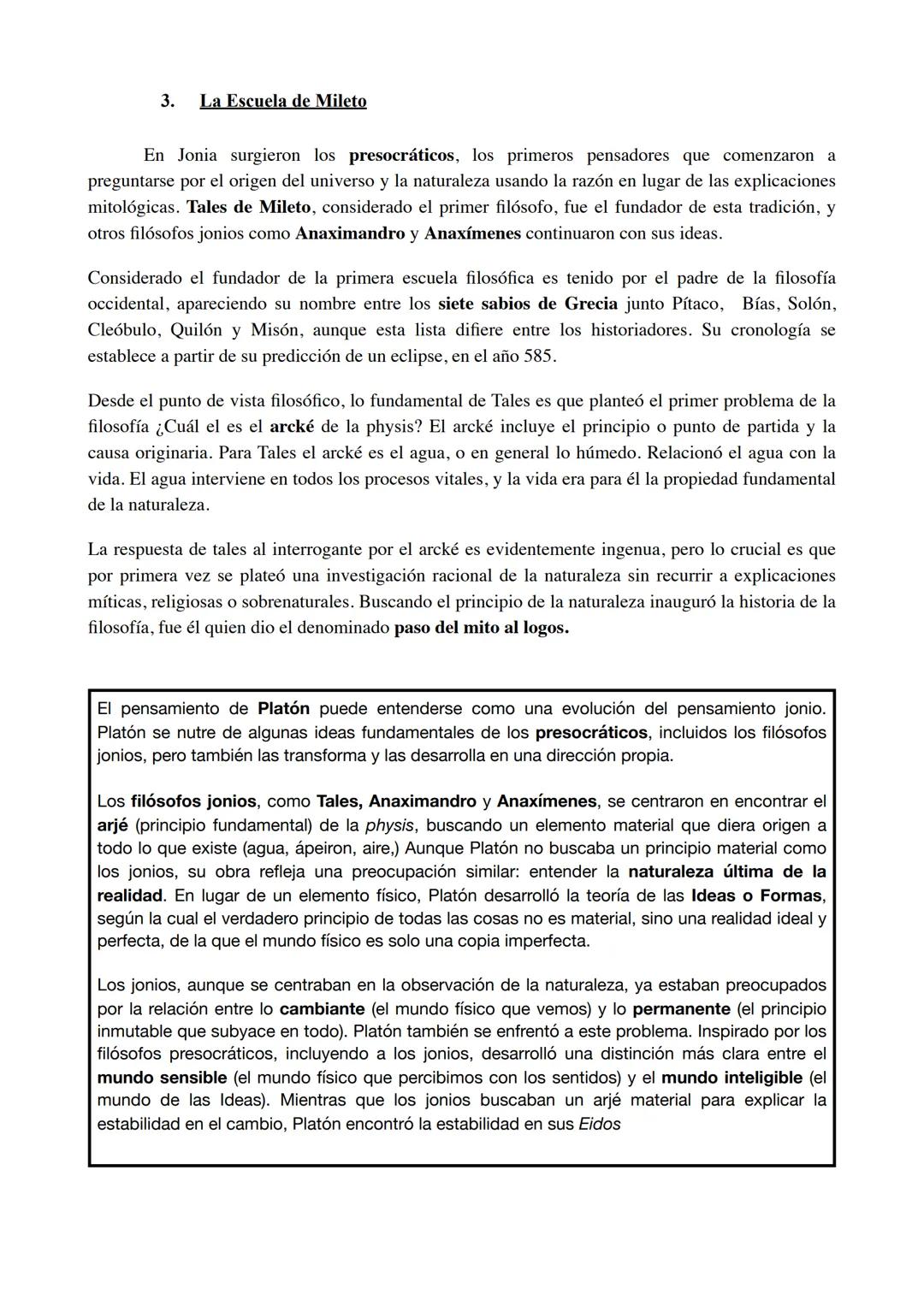 UNIDAD 1. LA FILOSOFÍA PRESOCRÁTICA
1. El nacimiento de la filosofía
El nacimiento de la filosofía en la antigua Grecia se remonta al sigl