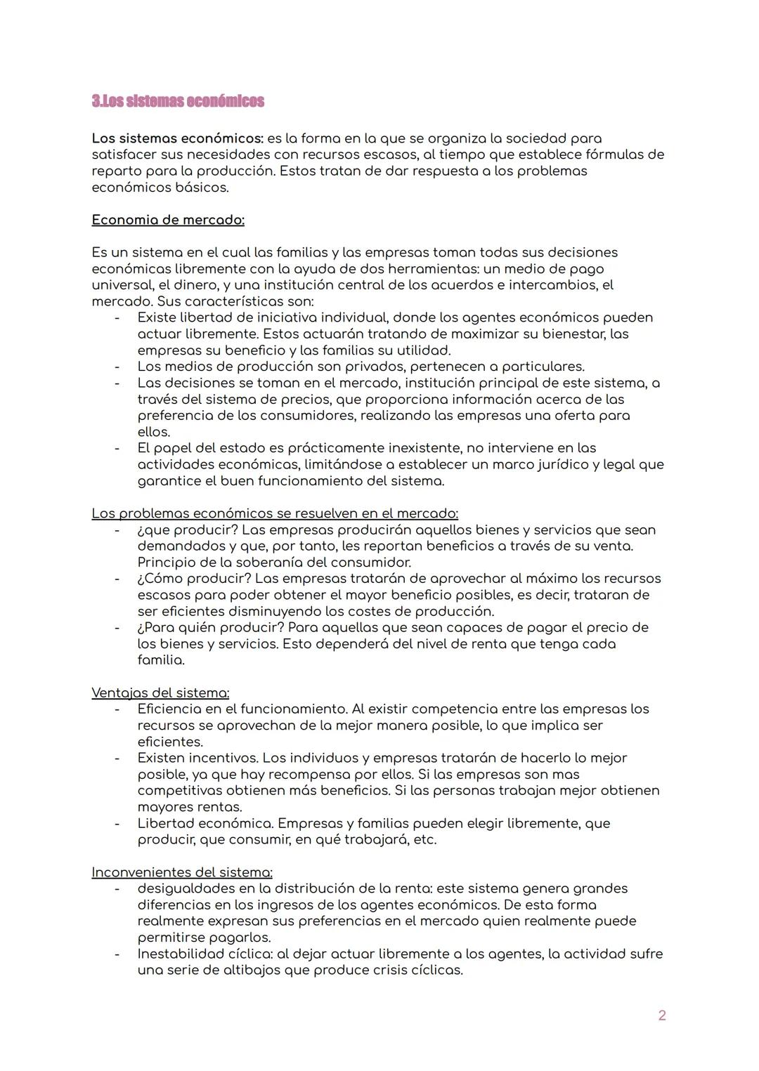 Toma 2
Crecimiento y organización.
1.Las posibilidades do producción.
La tecnología: Es la forma en la que se combinan los distintos recurso