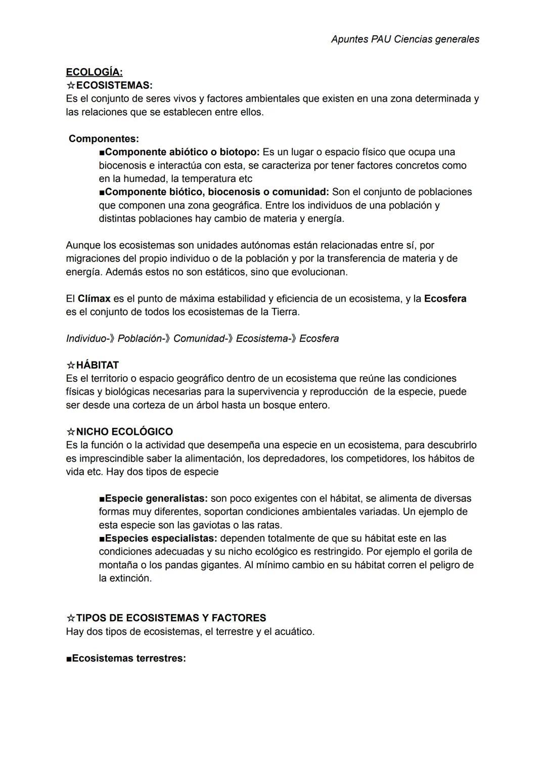 Apuntes ciencias generales (bach general) para pau