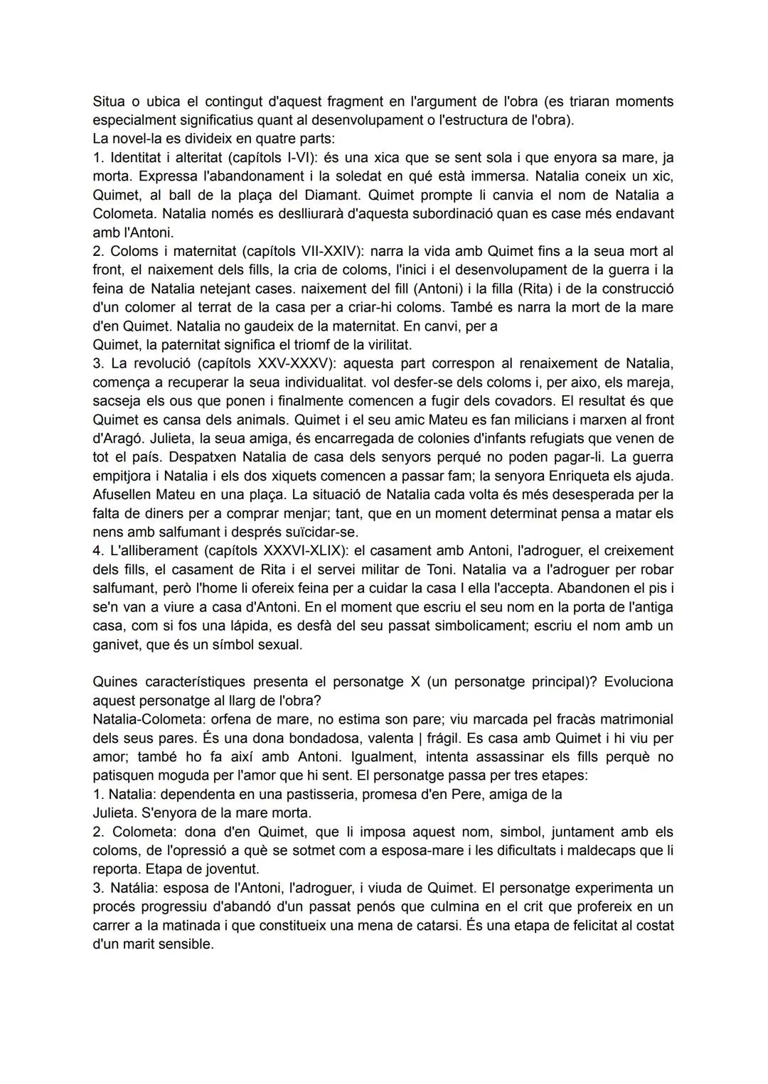 ## Literatura
valencià ## Mercé Rodoreda (1962)
En quin context históric i cultural se situa l'escriptura d'aquesta obra?
Mercè Rodoreda p