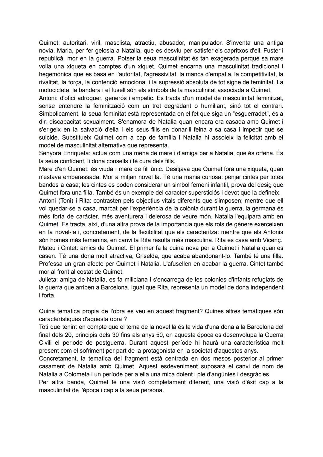 ## Literatura
valencià ## Mercé Rodoreda (1962)
En quin context históric i cultural se situa l'escriptura d'aquesta obra?
Mercè Rodoreda p