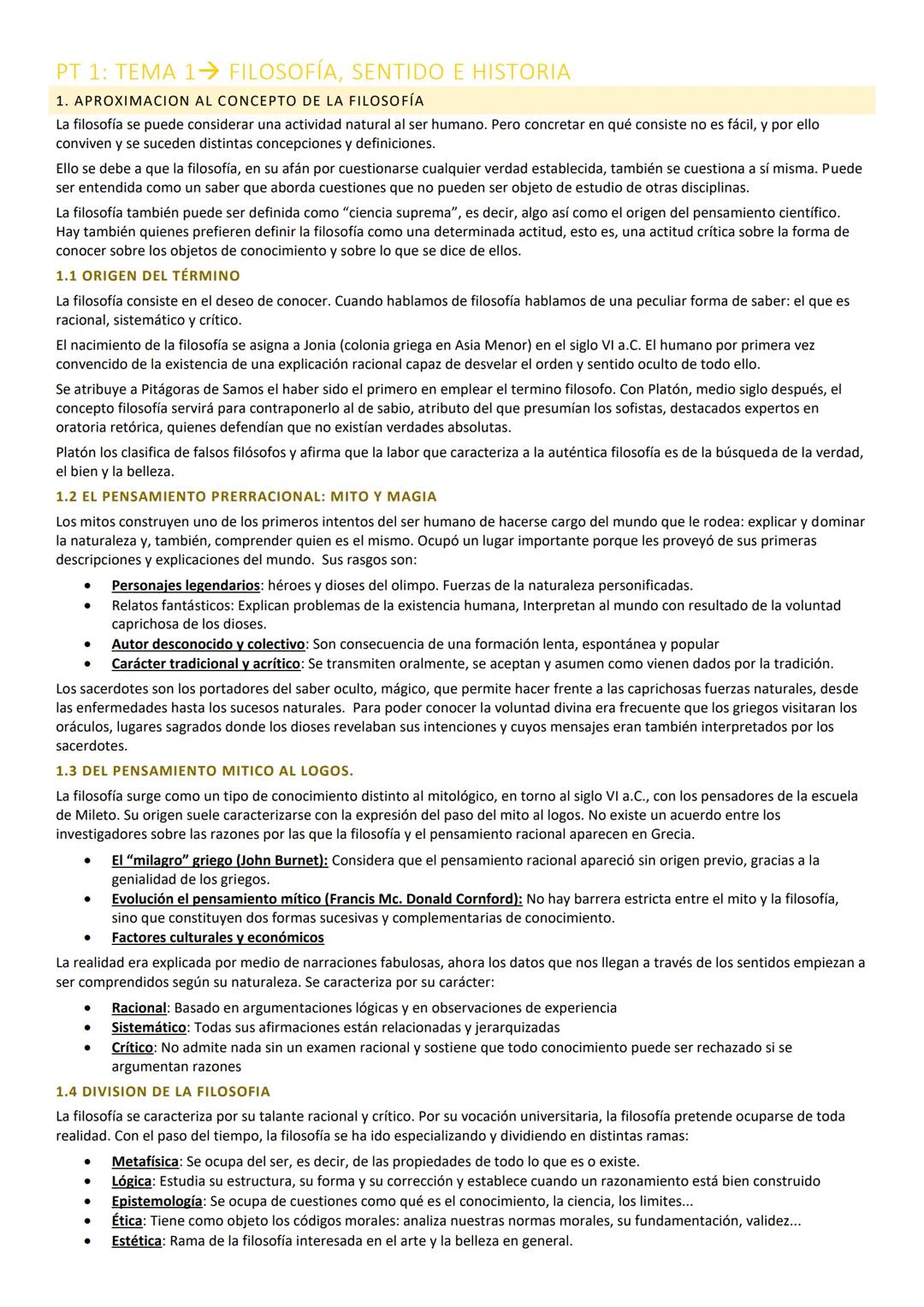 Filosofía, sentido e historia