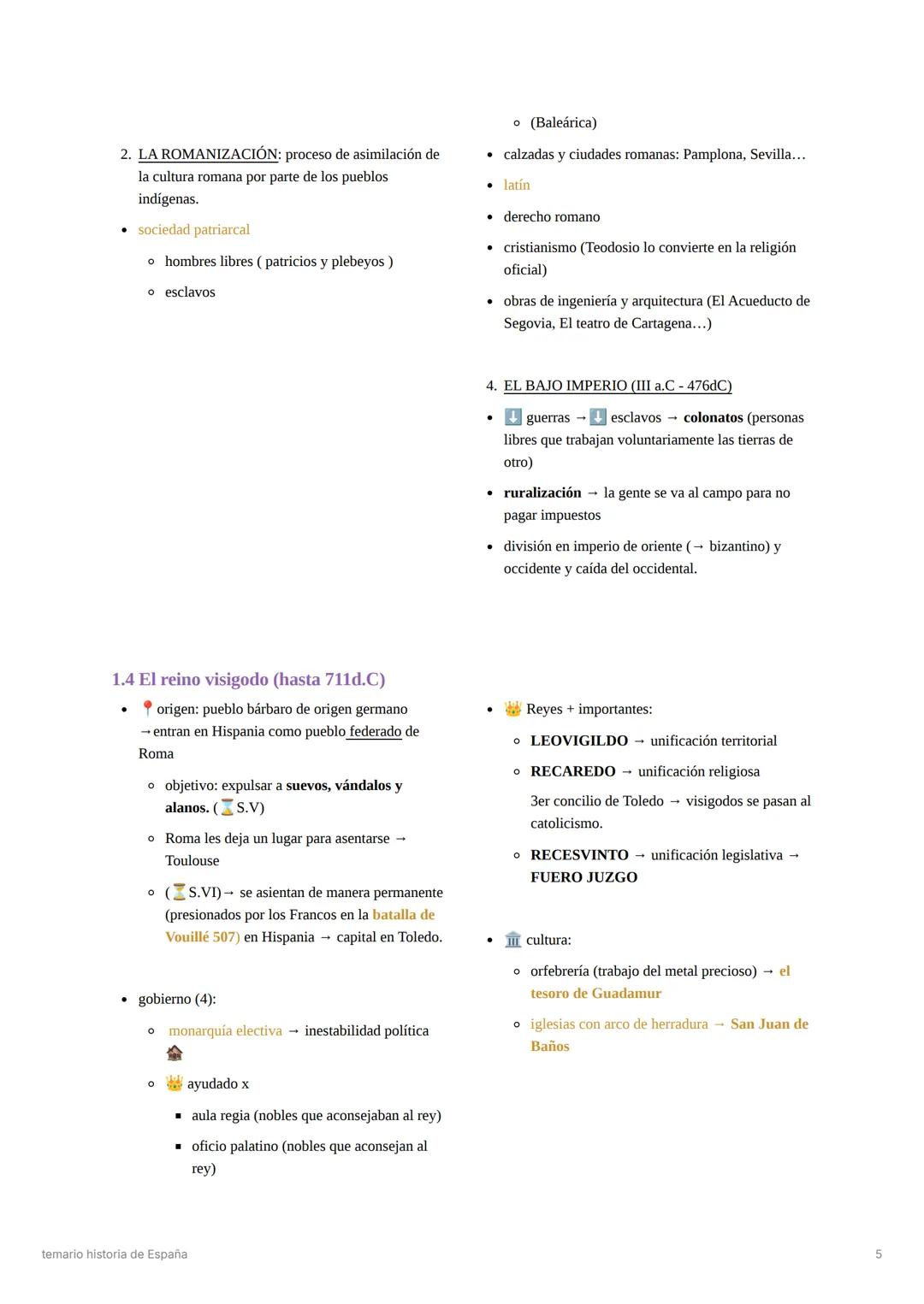 # temario historia de España
1. La Prehistoria y la Edad Antigua en la Península Ibérica.
1.1 Prehistoria (Paleolitico y Neolítico)
1.2 Los
