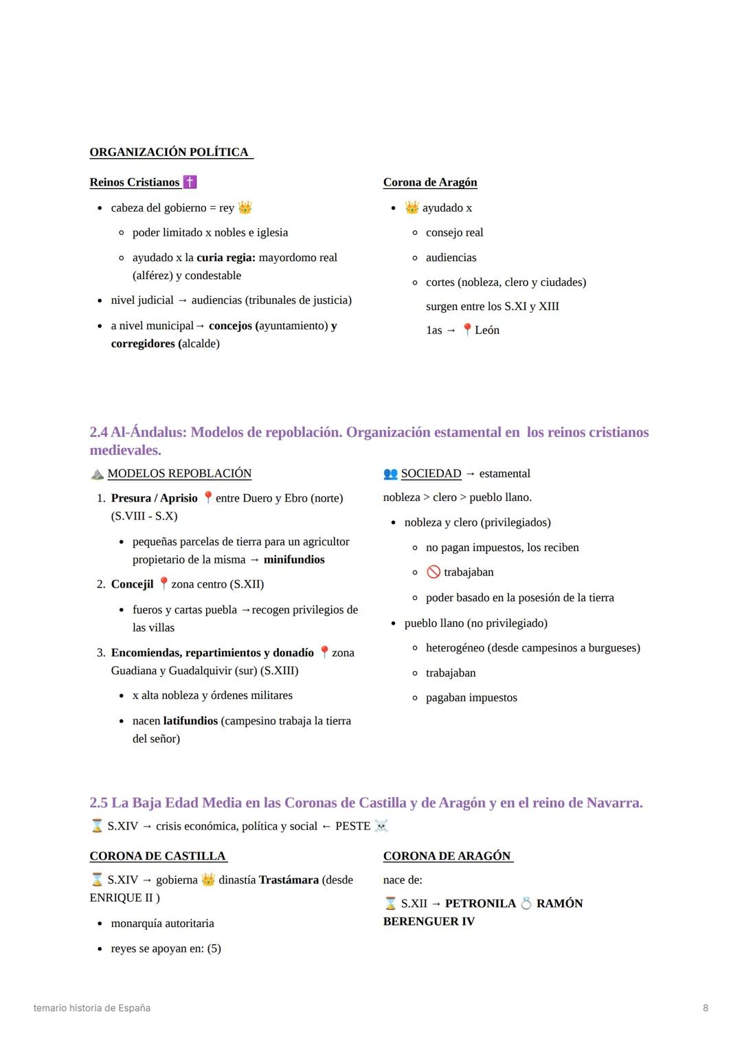# temario historia de España
1. La Prehistoria y la Edad Antigua en la Península Ibérica.
1.1 Prehistoria (Paleolitico y Neolítico)
1.2 Los