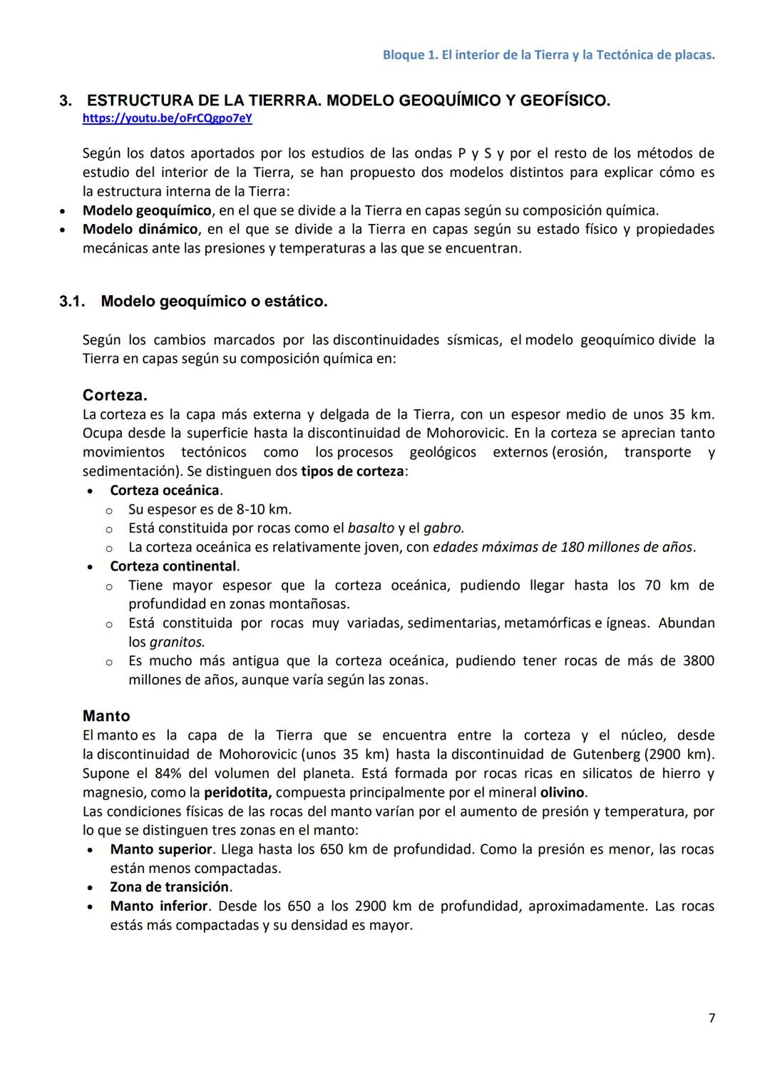 Bloque 1. El interior de la Tierra y la Tectónica de placas.
BLOQUE 1. EL INTERIOR DE LA TIERRA Y LA TECTÓNICA DE PLACAS.
ÍNDICE.
1. Fenó