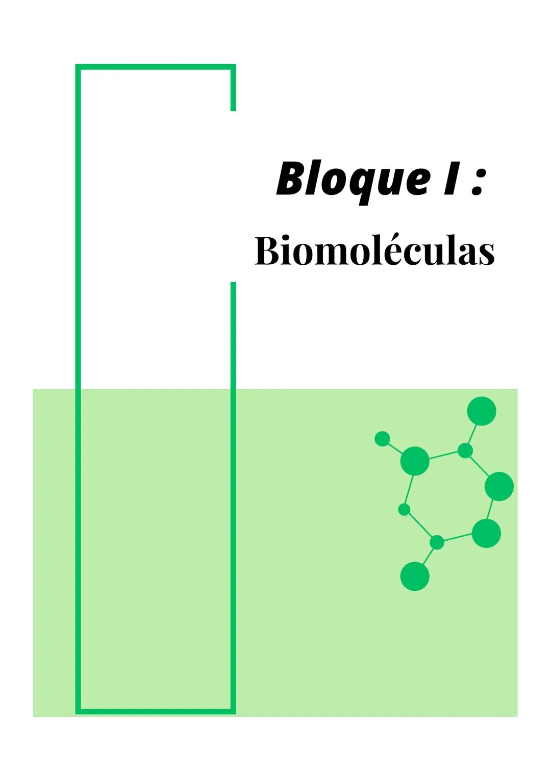 Bloque I:
Biomoléculas Tema 1: Biomoléculas Inorgánicas
Índice
1.Bioelementos:
1.1 Propiedades
1.2 Clasificación
2.Biomoléculas:
2.1 Enlace