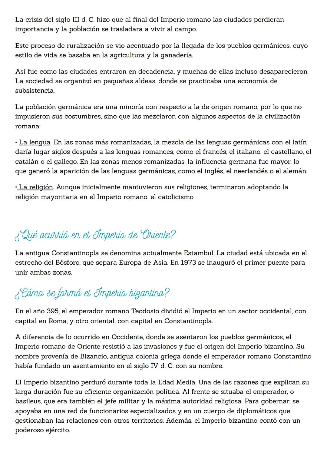 # Los orígenes de la Edad Media
¿Cómo surgió?
La Edad Media duró más de mil años y se caracterizó por dar comienzo con la fragmentación
de
