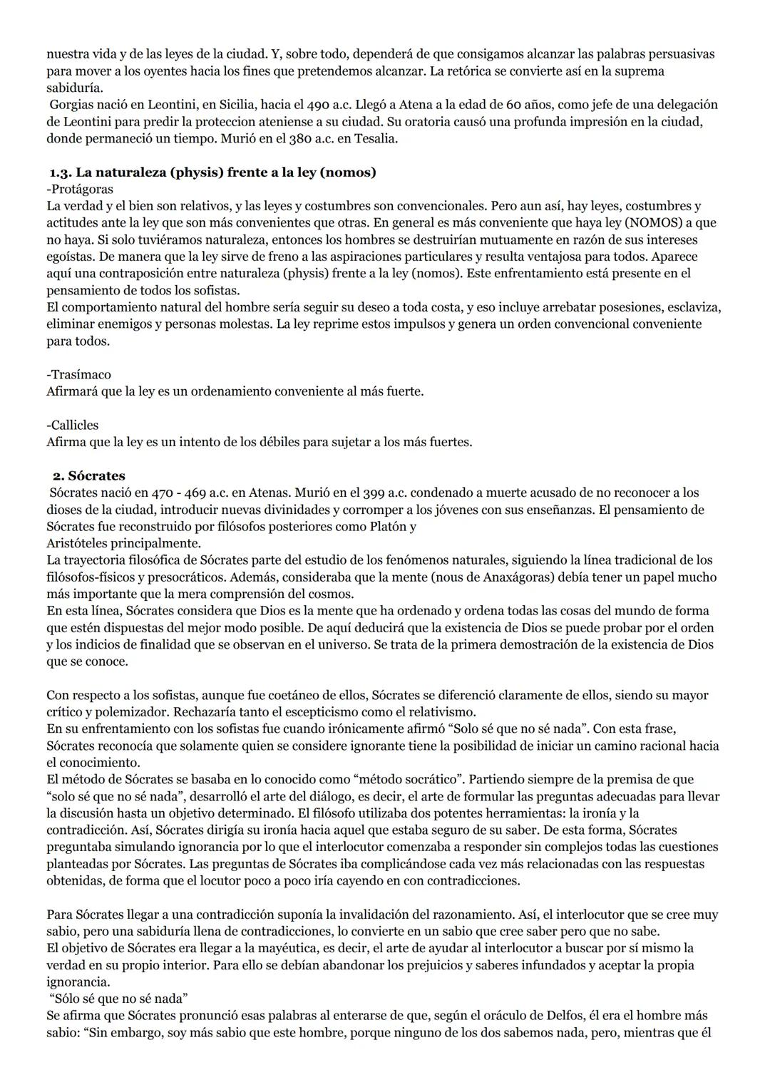 # Tema 2: los sofistas y sócrates
1. Los Sofistas.
la sofistica es la última corriente de la filosofía presocrática. Los "Sofistas" fueron